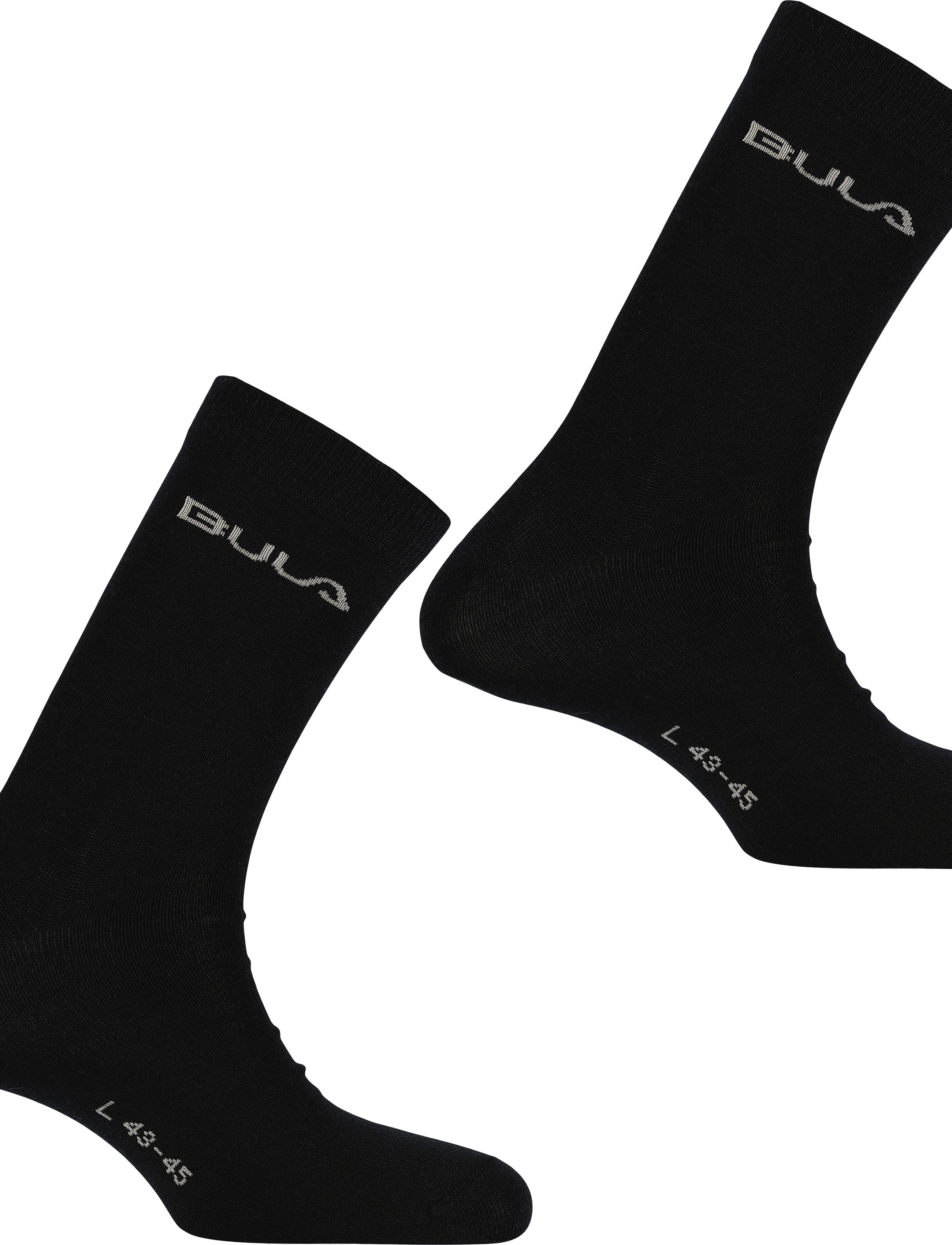 Bula 2Pk Light Wool Sock, 37-39, Black, Sokker > Almindelige Sokker, Herre