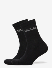 2PK Wool Socks - BLACK