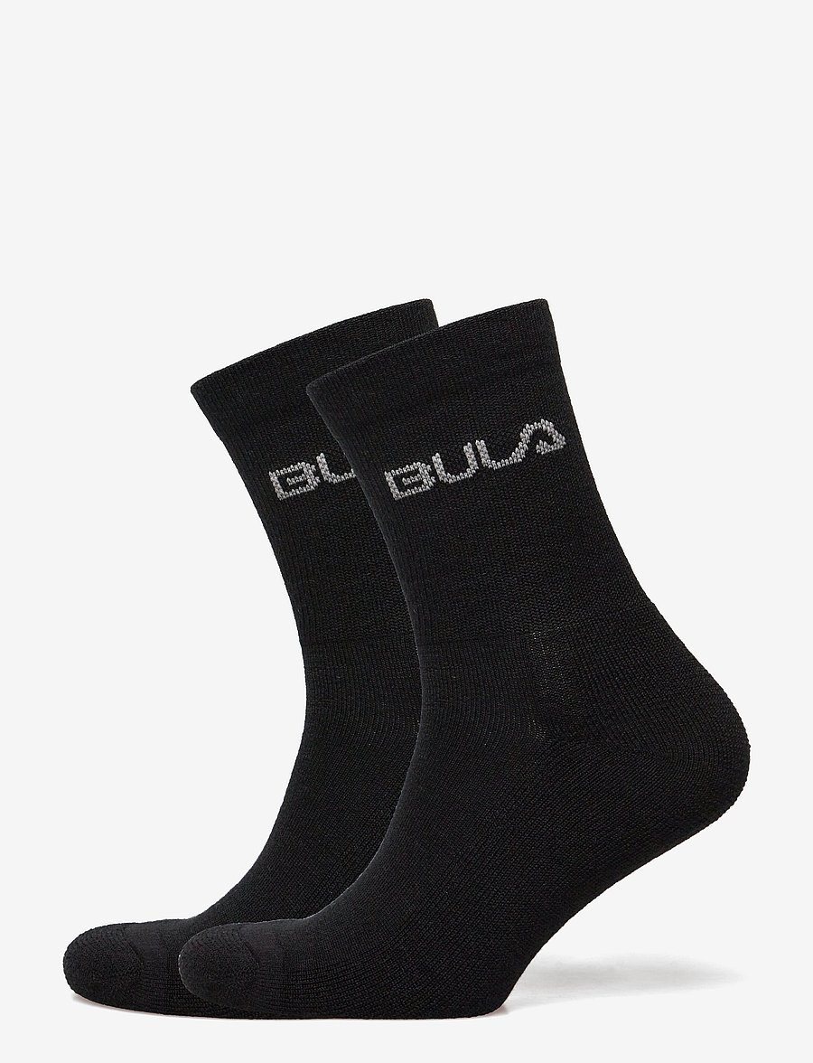 Bula - 2PK Wool Socks - Íþróttasokkar - blk - 1
