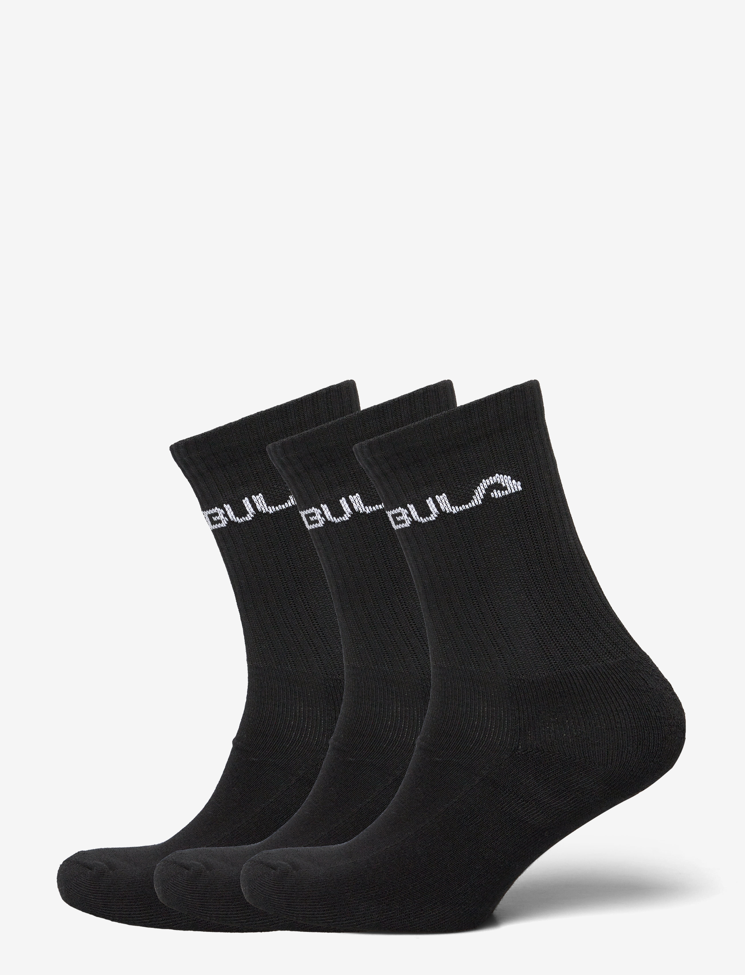 BULA Klassisch Socken 3Pk Schwarz - 37-39 - Herren