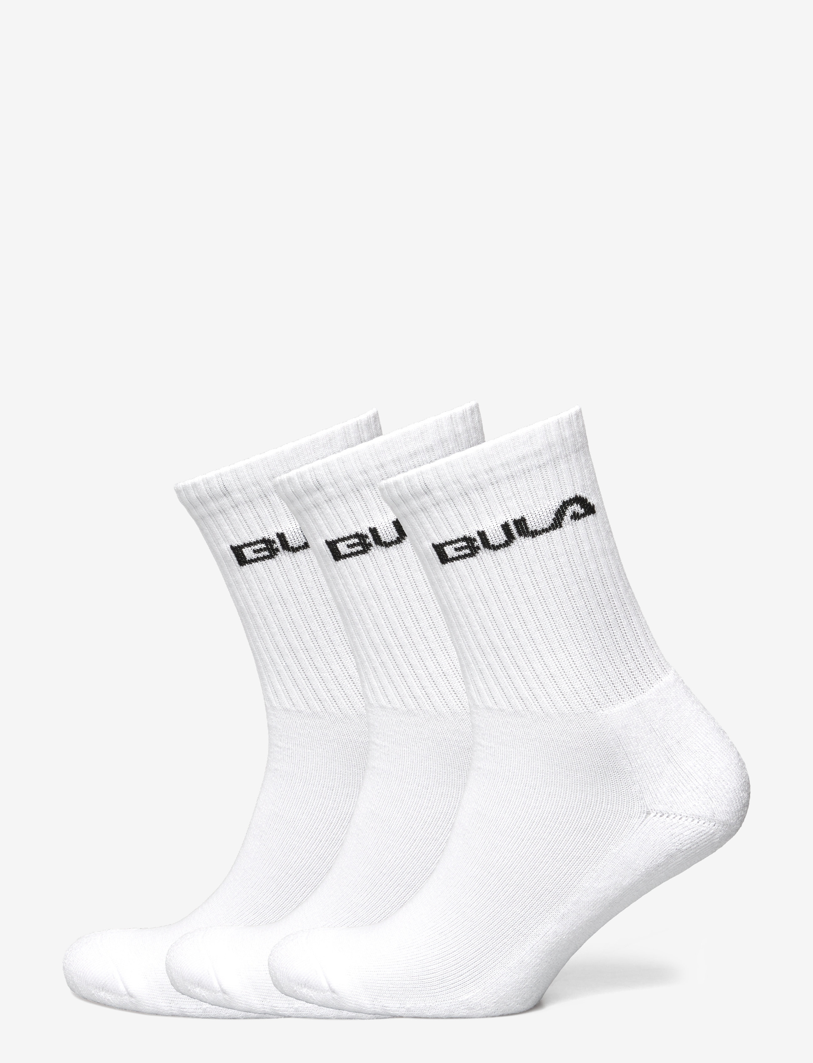 BULA Klassisch Socken 3Pk Weiß - 40-42 - Herren
