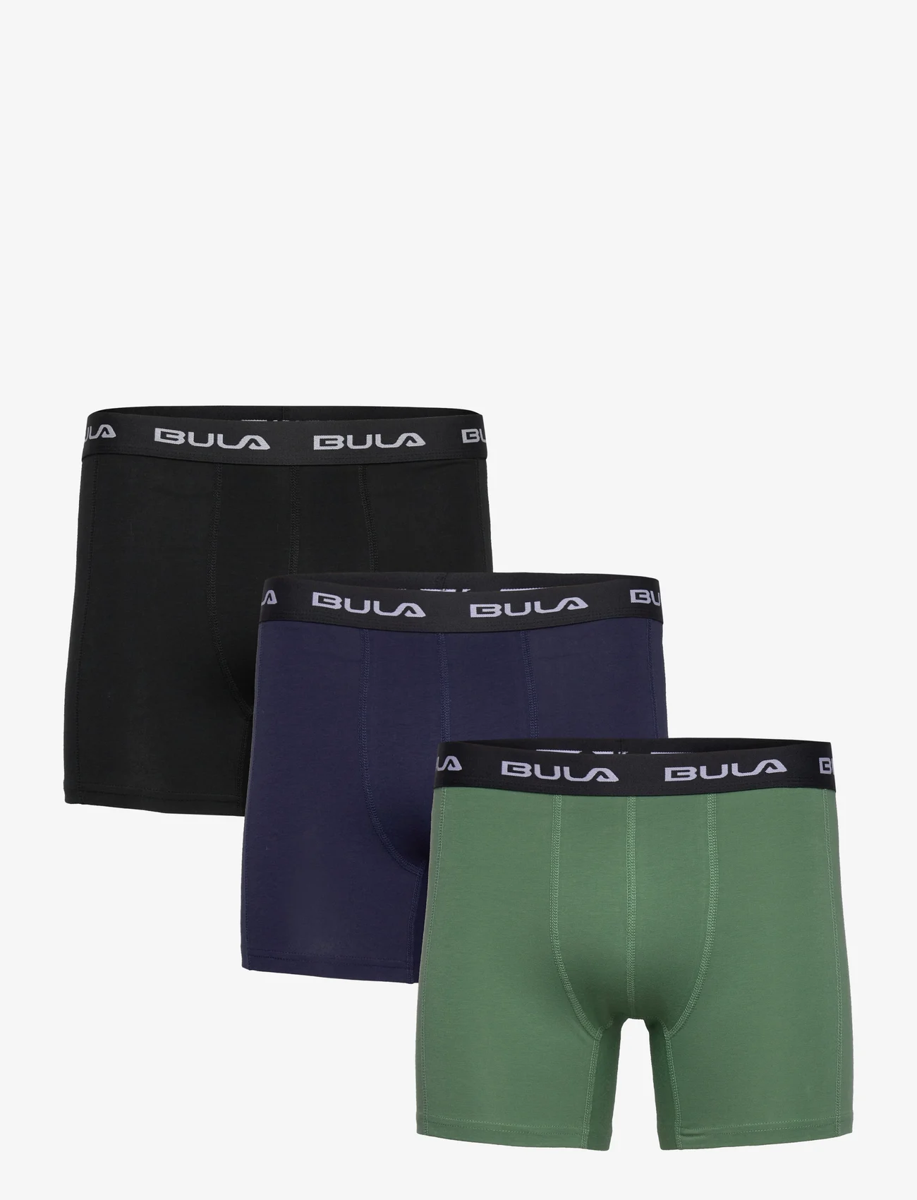 Bula - Frame 3pk Boxers - madalaimad hinnad - ivy, black, navy - 0