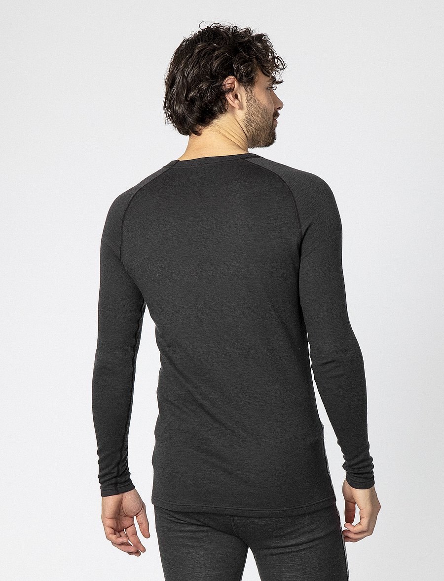 Bula - GEO MERINO WOOL CREW - underställströjor - dgrey - 3