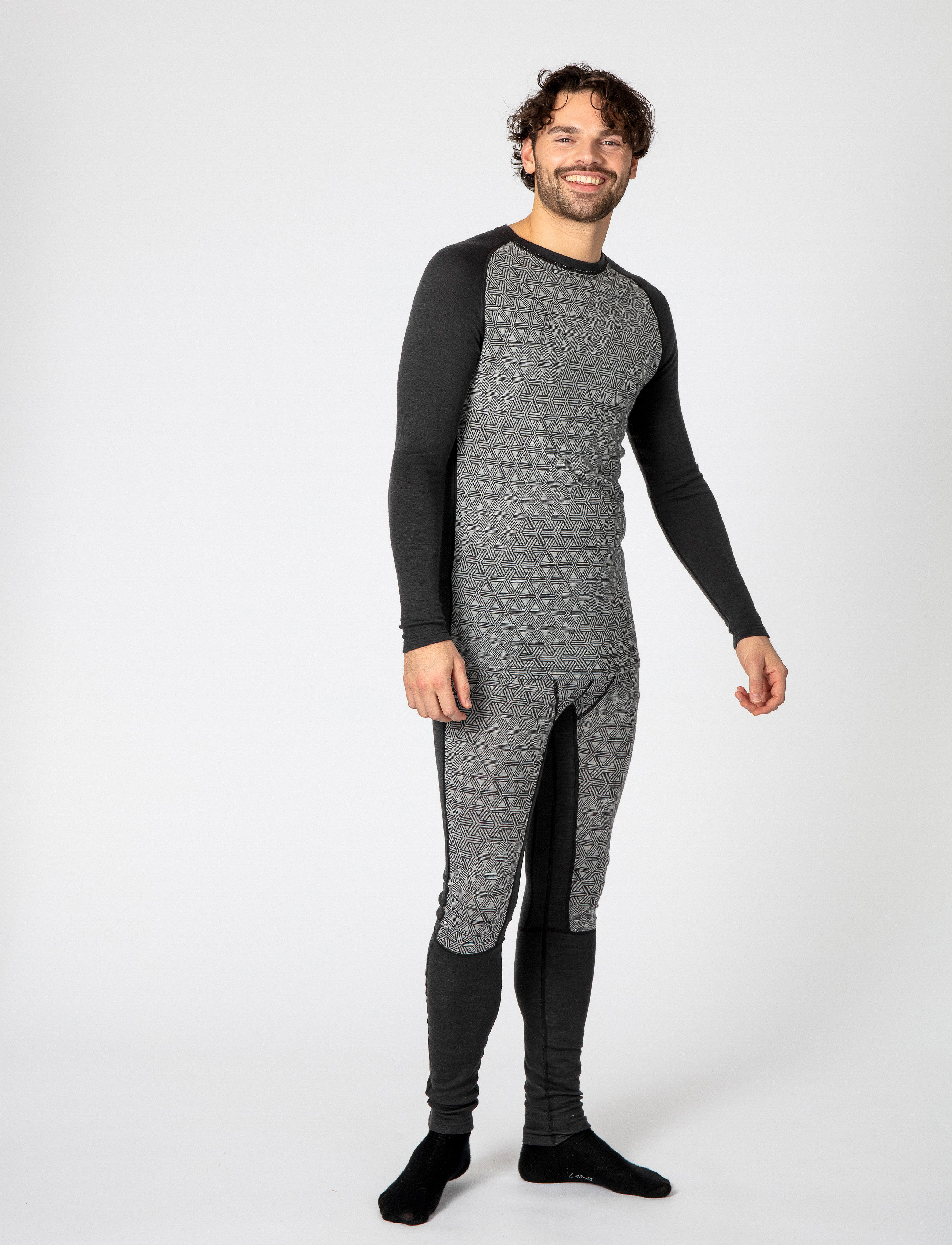 Bula Geo Merino Wool Crew stickade tröjor herr – bild 3