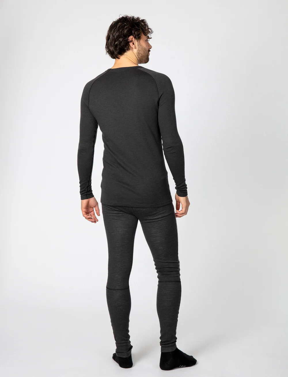 Bula - GEO MERINO WOOL CREW - funktionsunterwäsche - oberteile - dgrey - 5