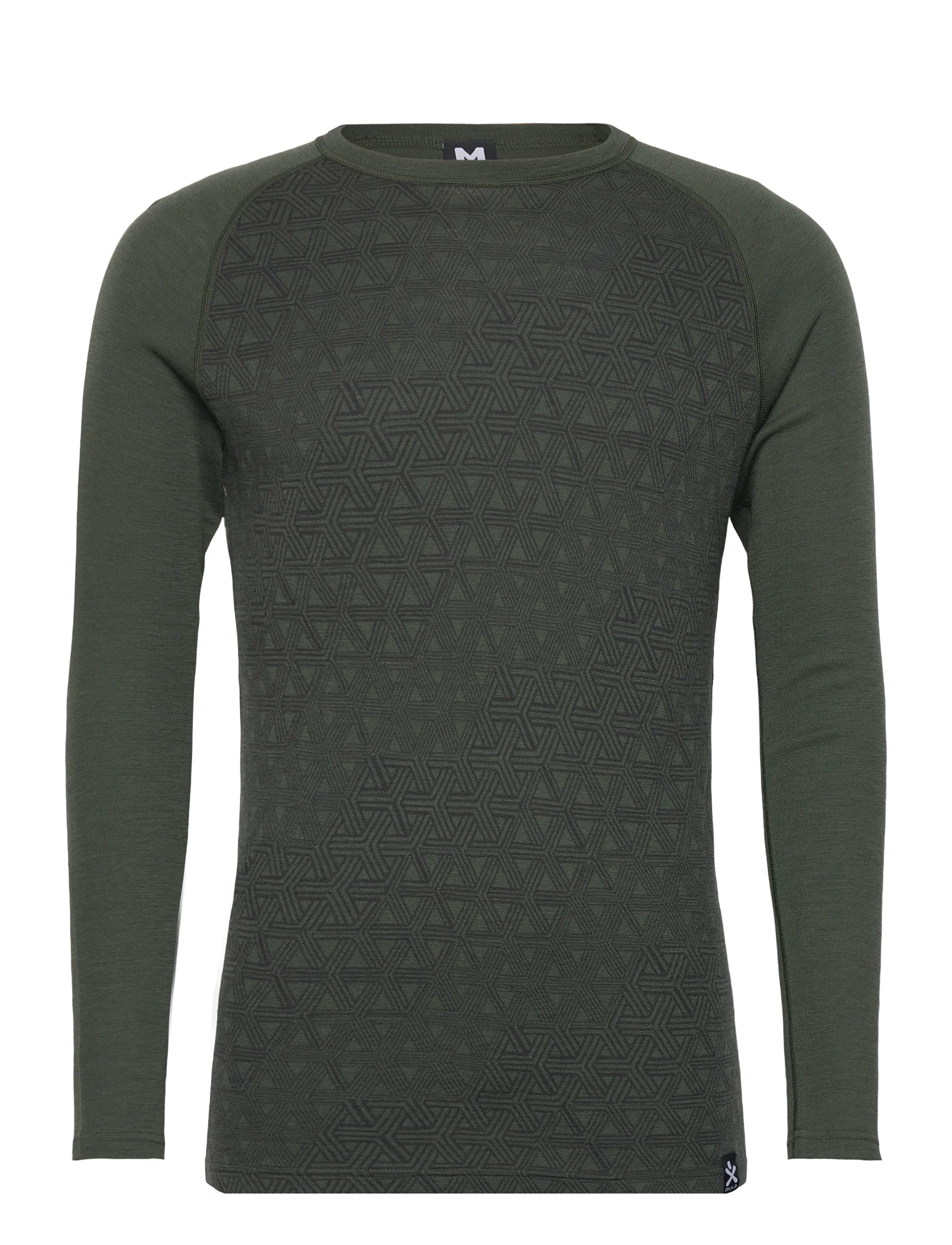 Bula GEO MERINO WOOL CREW - Aluskihina kantavad rõivad - DOLIVE / green