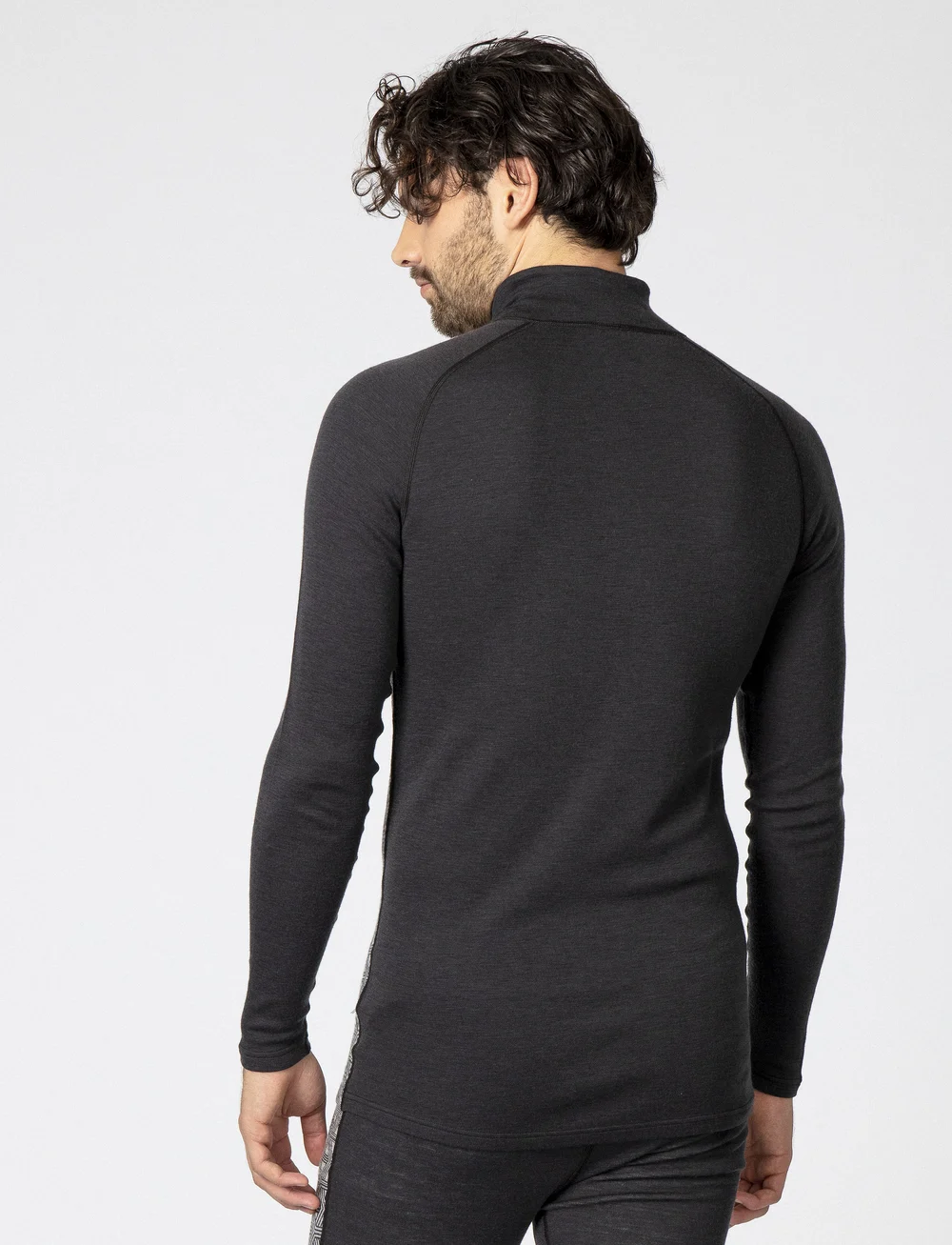 Bula - GEO MERINO WOOL HALFZIP - funktionsunterwäsche - oberteile - dgrey - 3
