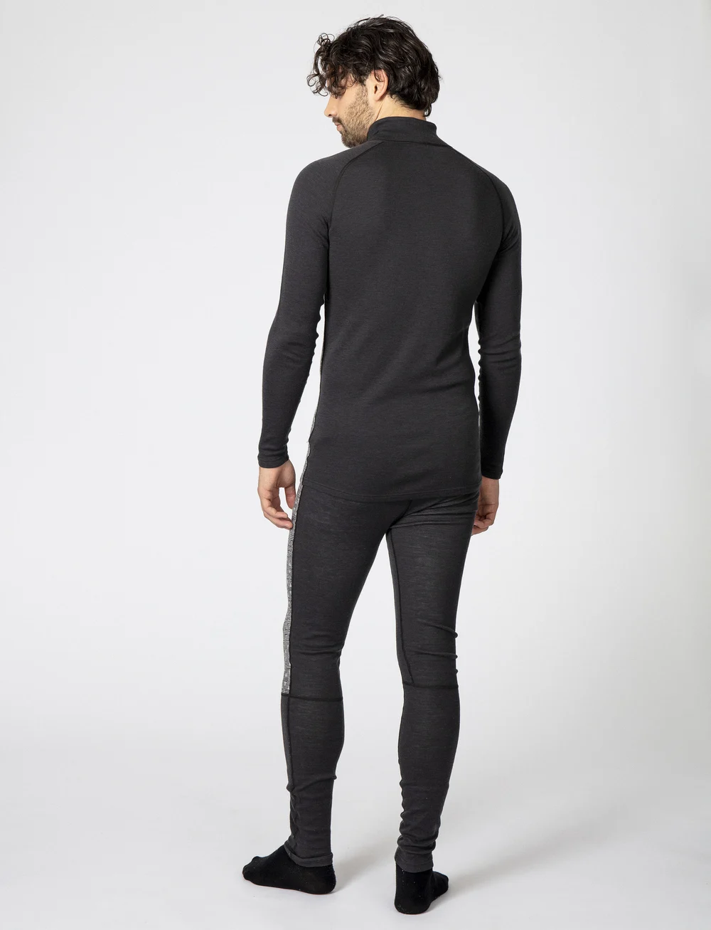 Bula - GEO MERINO WOOL HALFZIP - funktionsunterwäsche - oberteile - dgrey - 5