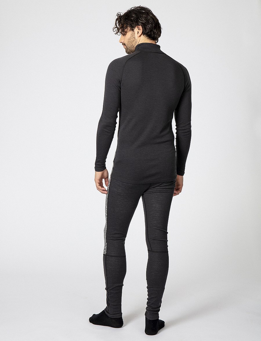 Bula - GEO MERINO WOOL HALFZIP - dgrey - 5