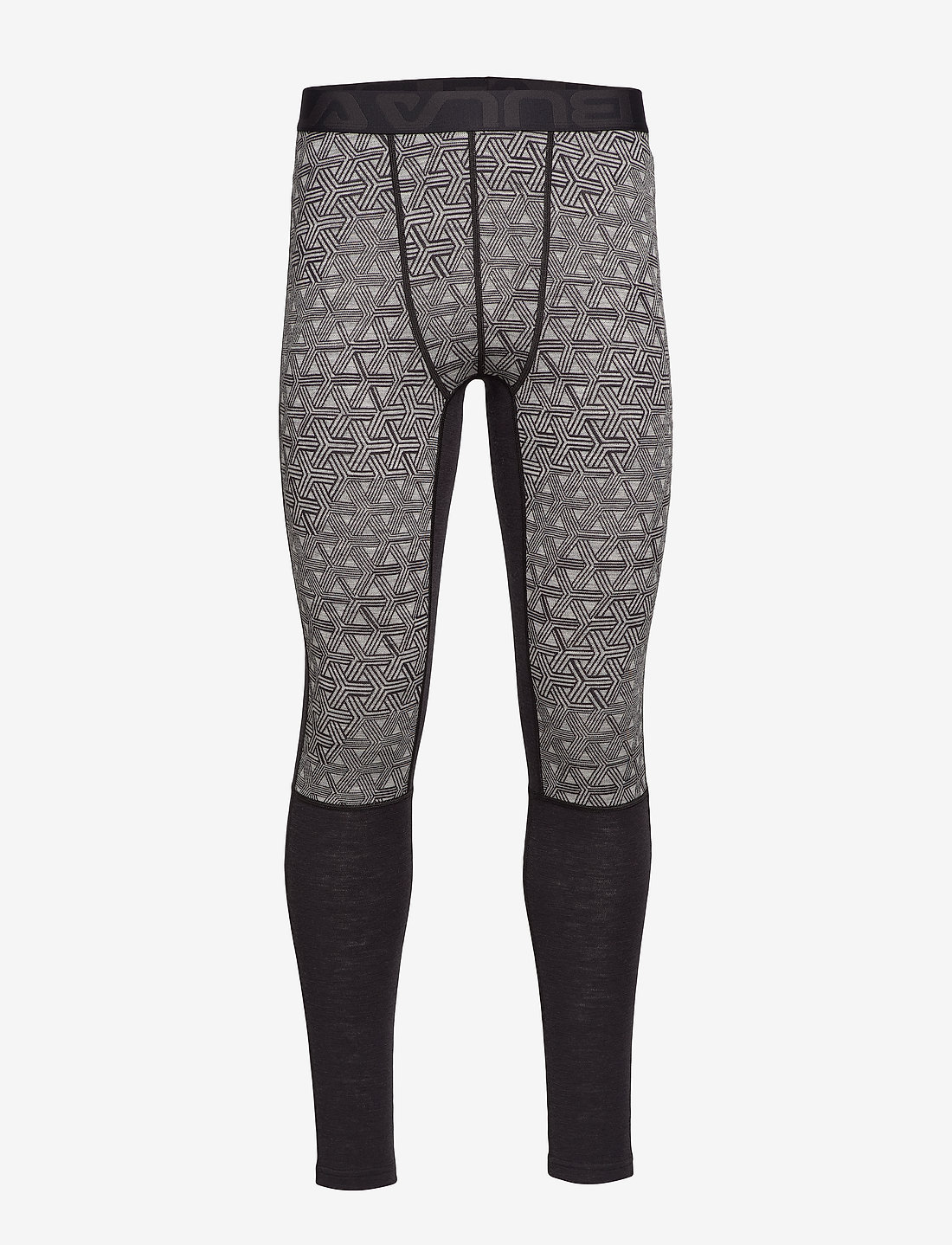 Bula - Geo Merino Wool Pants - underställsbyxor - greym - 1