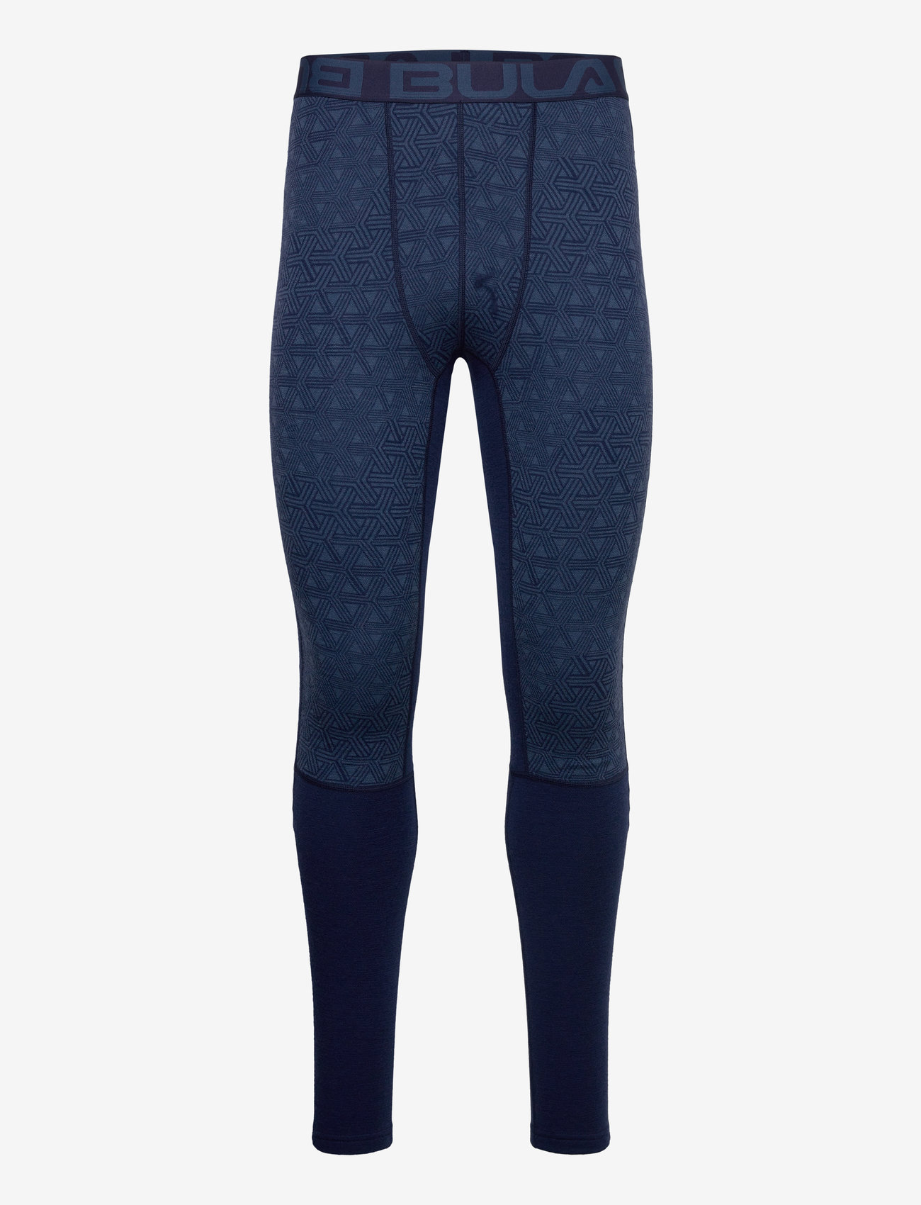Bula - Geo Merino Wool Pants - termoleggings - navy - 0