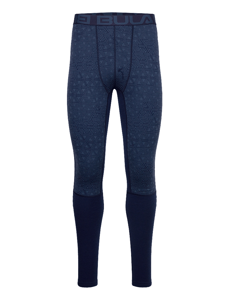 Bula - Geo Merino Wool Pants - underställsbyxor - navy - 0