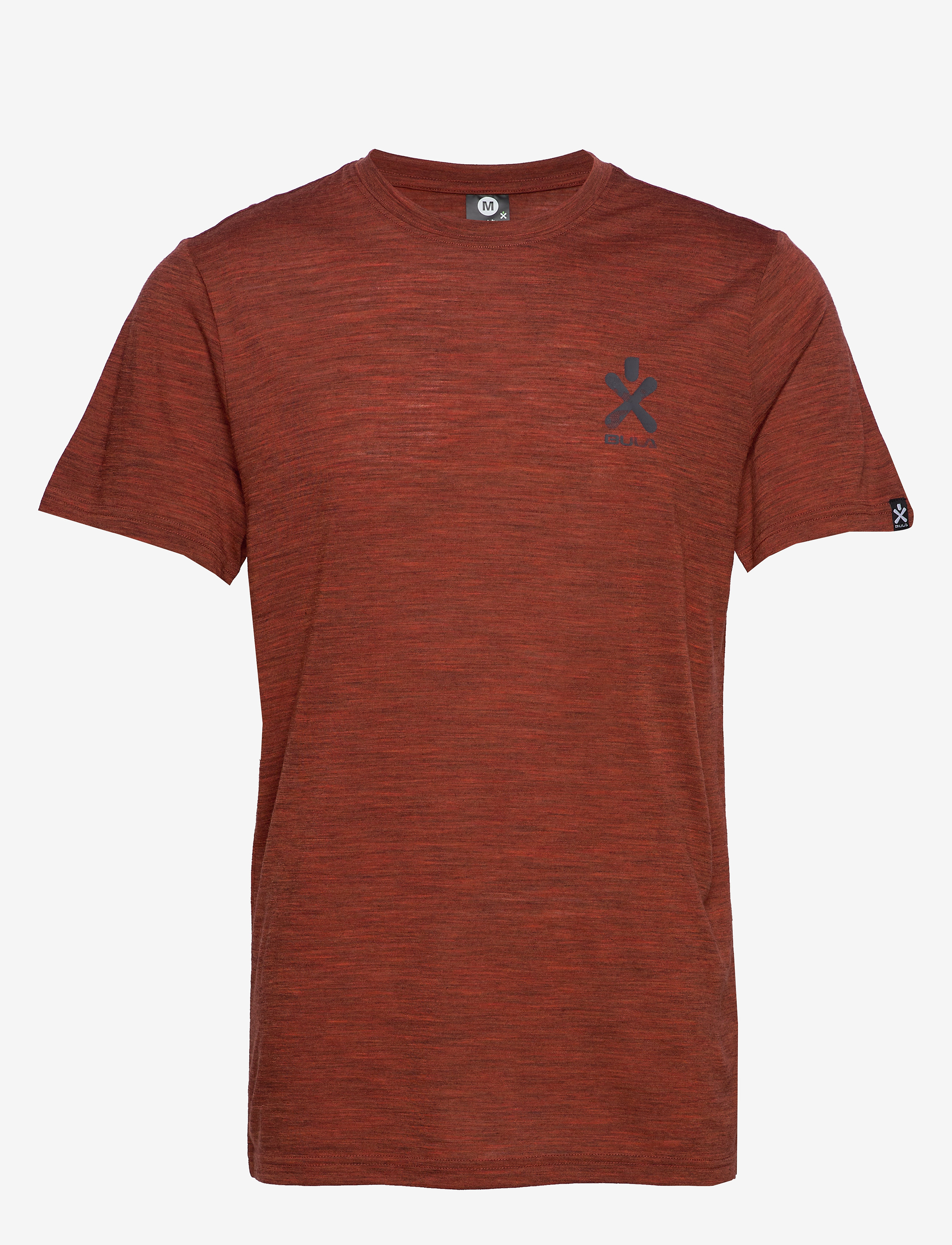 Bula - Pacific Solid Merino Wool Tee - brick - 1