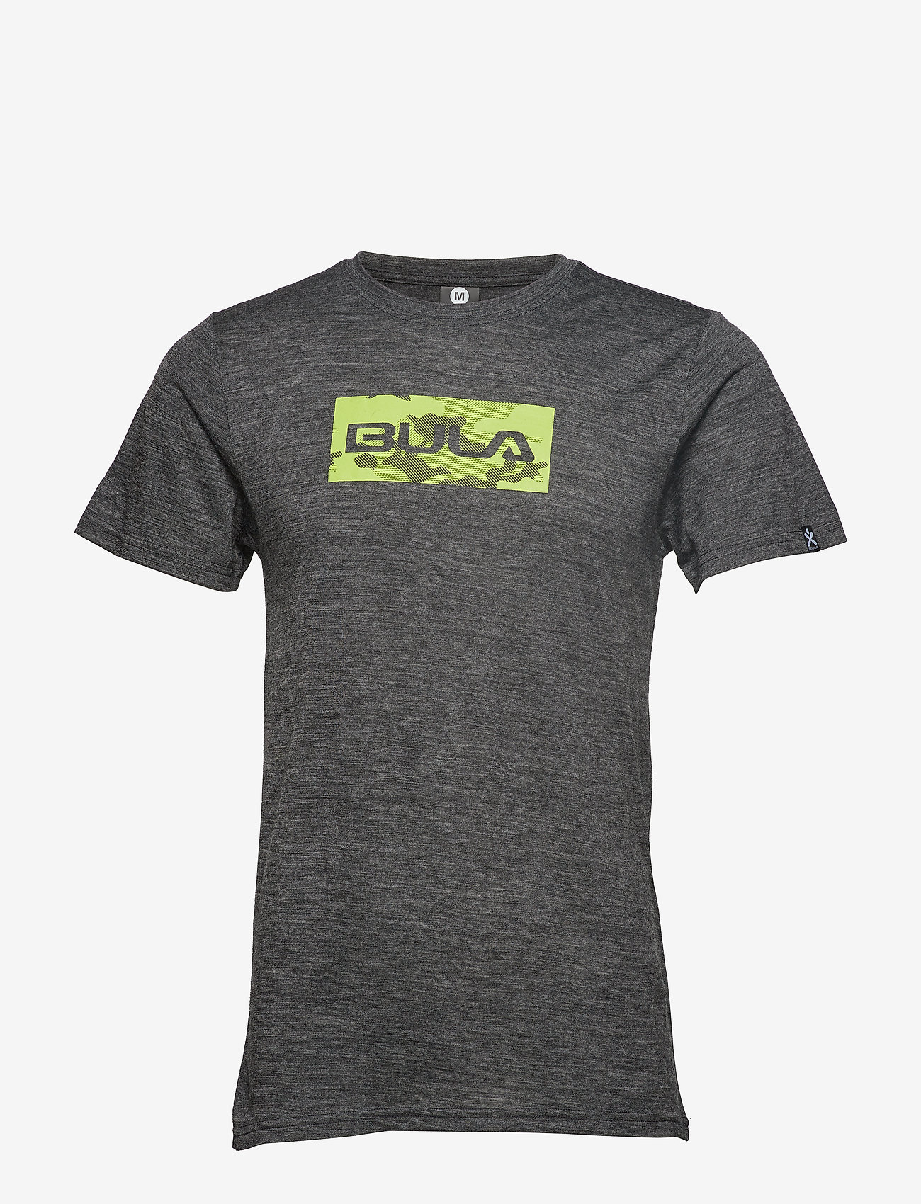 Bula - Logo Merino wool Tee - dgrey - 0