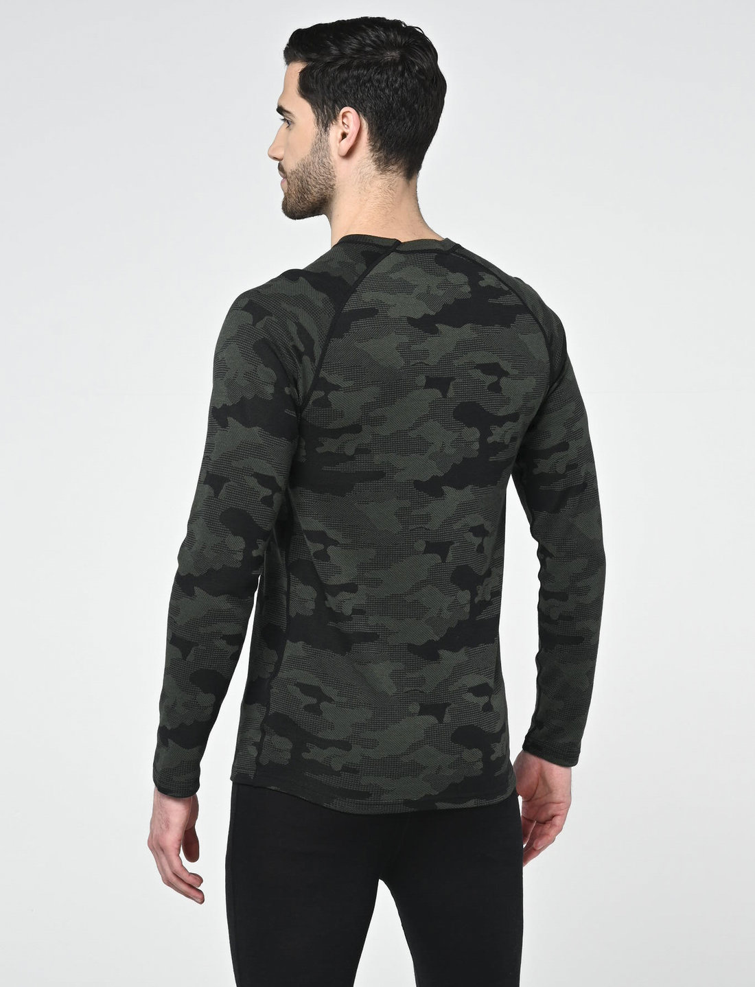 Bula - Camo Merino Wool Crew - aluskihina kantavad alussärgid - dolive - 3