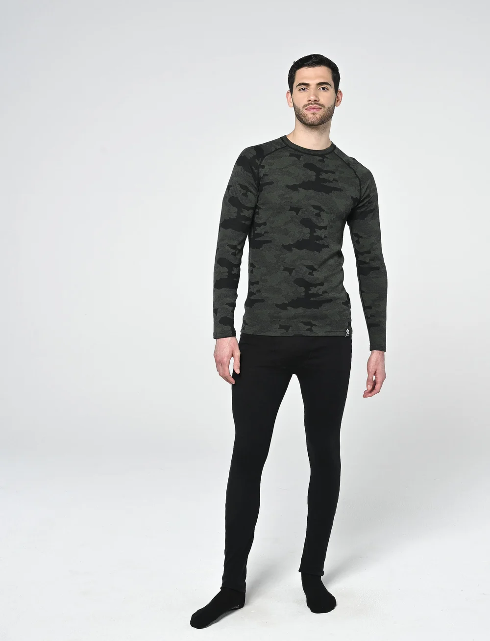 Bula - Camo Merino Wool Crew - termoundertrøjer - dolive - 4