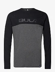 Bula - Retro Merino Wool Crew - base layer tops - black - 0