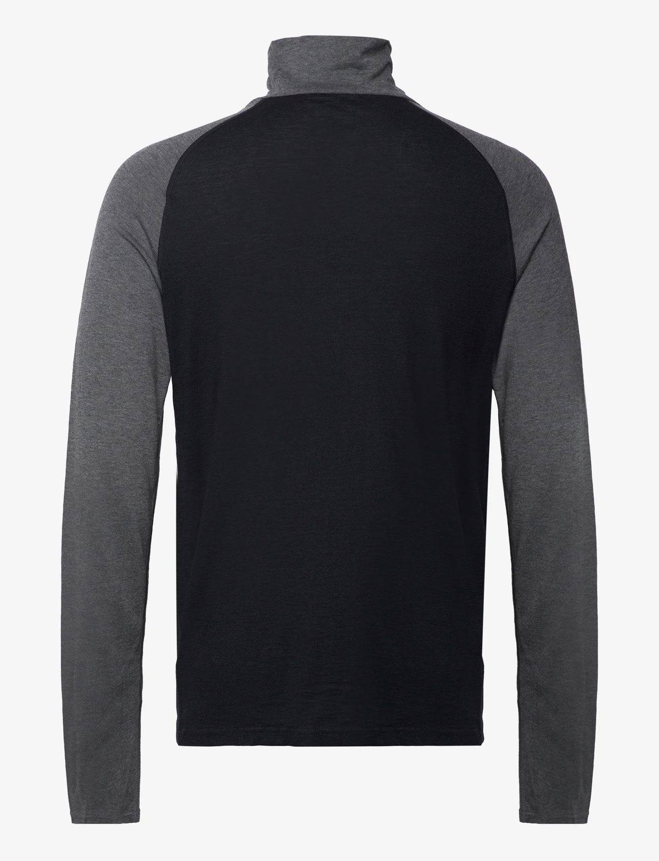 Bula - Retro Merino Wool Halfzip Sweater - mid layer jackets - black - 1