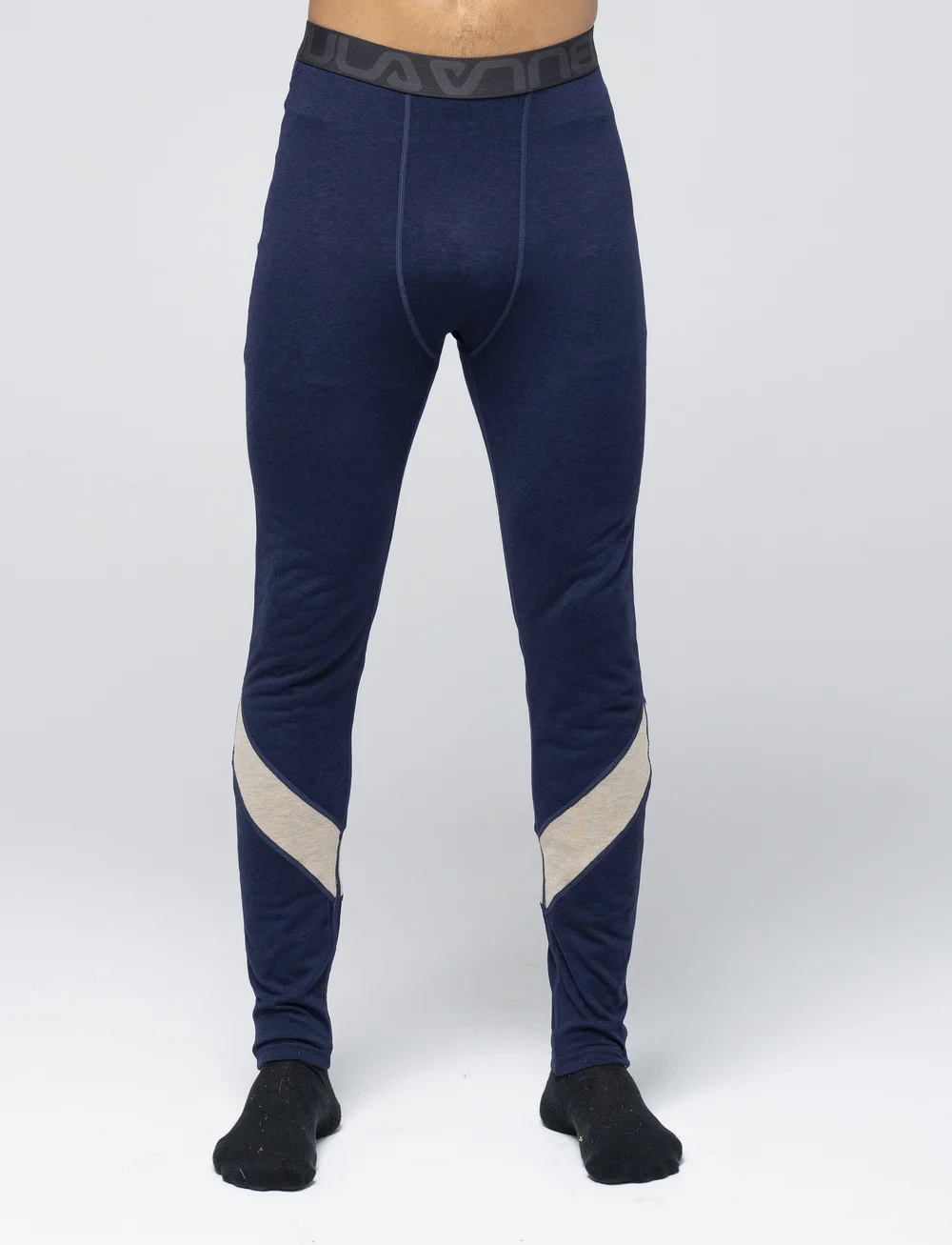 Bula - Retro Merino Wool Pants - termoleggings - navy - 0