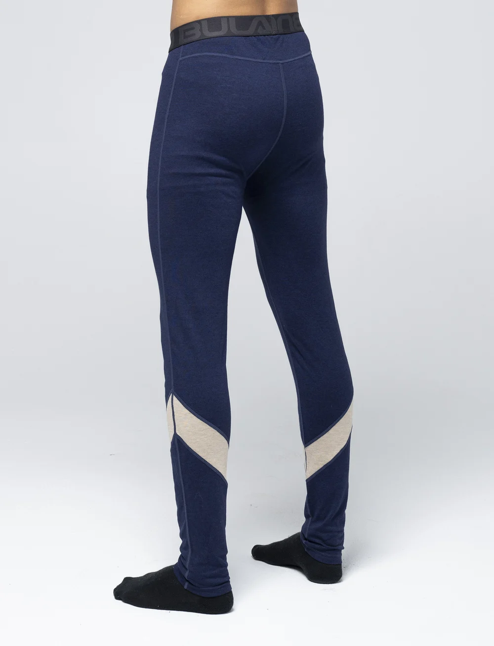 Bula - Retro Merino Wool Pants - termoleggings - navy - 3