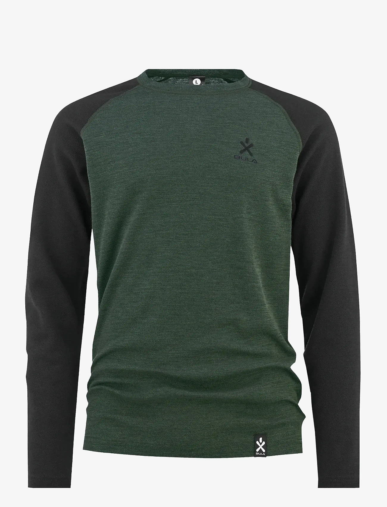 Bula - Norm Merino Wool Crew - termoundertrøjer - black - 0