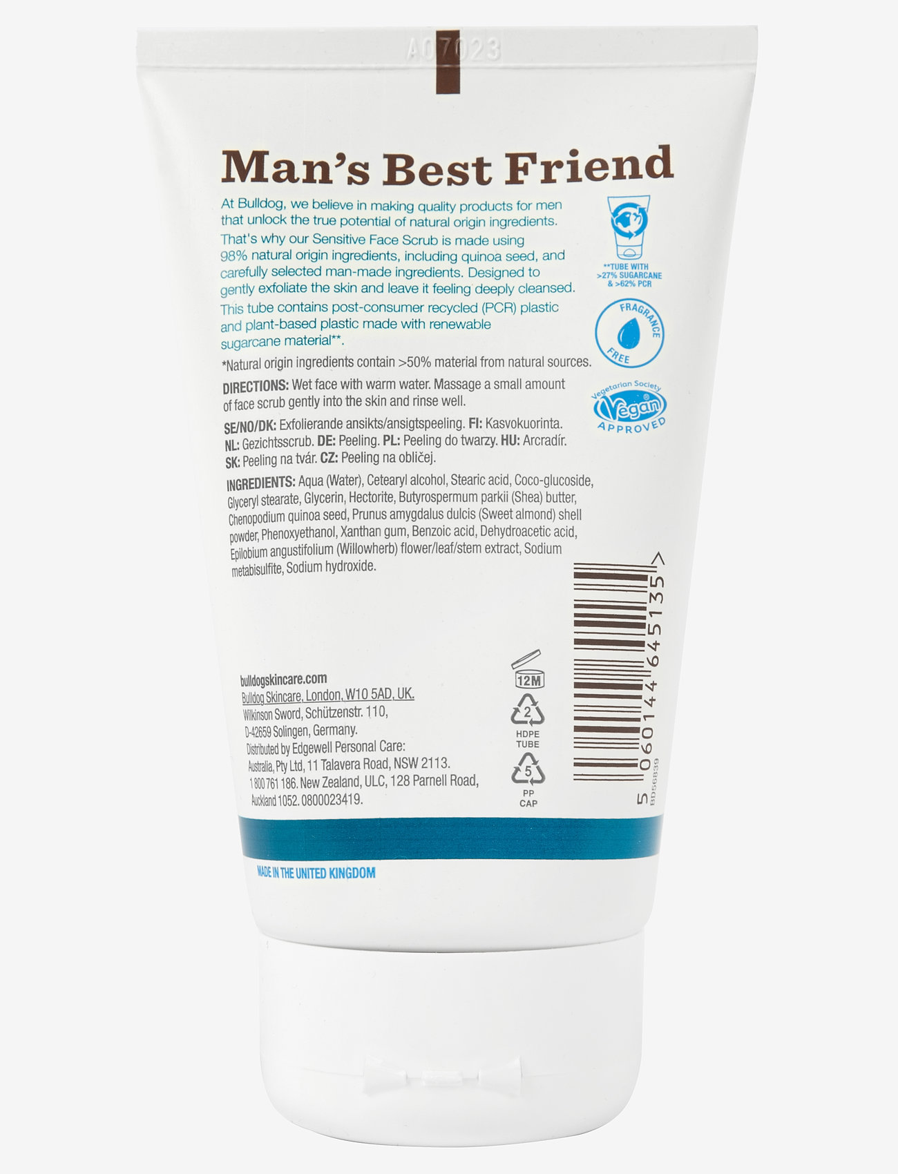 Bulldog - Bulldog Sensitive Face Scrub - white - 3