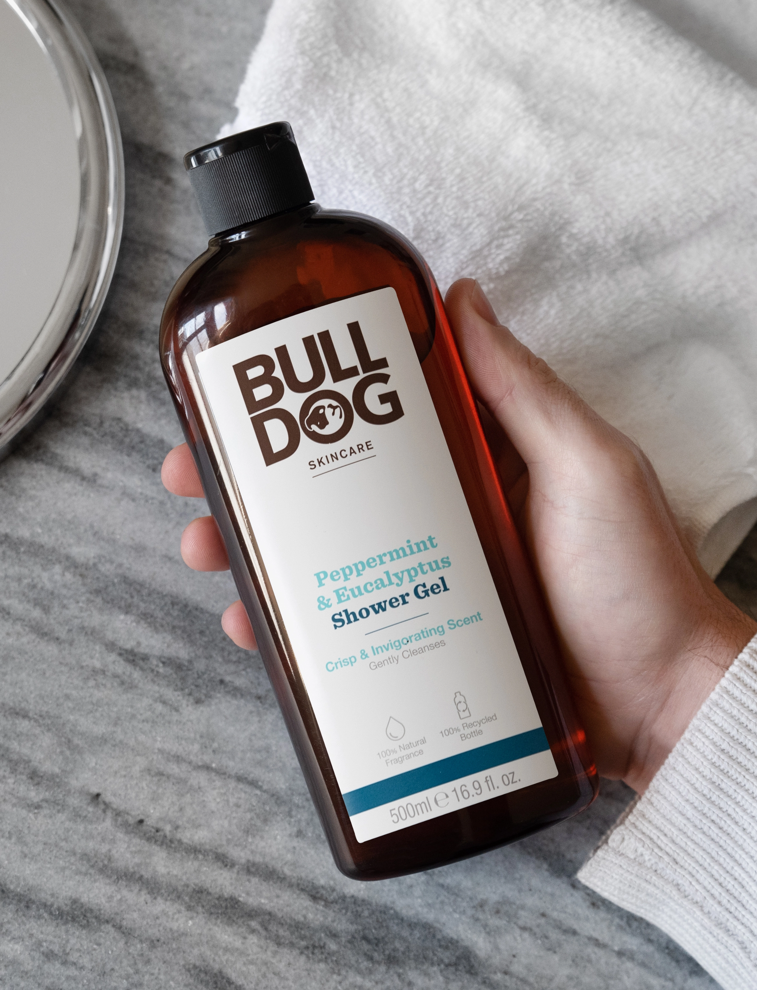 Bulldog - Peppermint & Eucalyptus Shower Gel 500 ml - shower gel - no color - 1