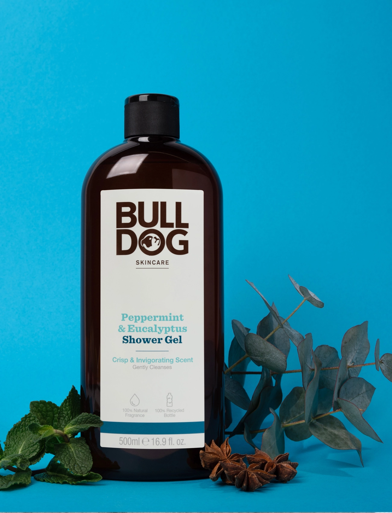 Bulldog Peppermint & Eucalyptus Shower Gel kroppsvård herr – bild 3