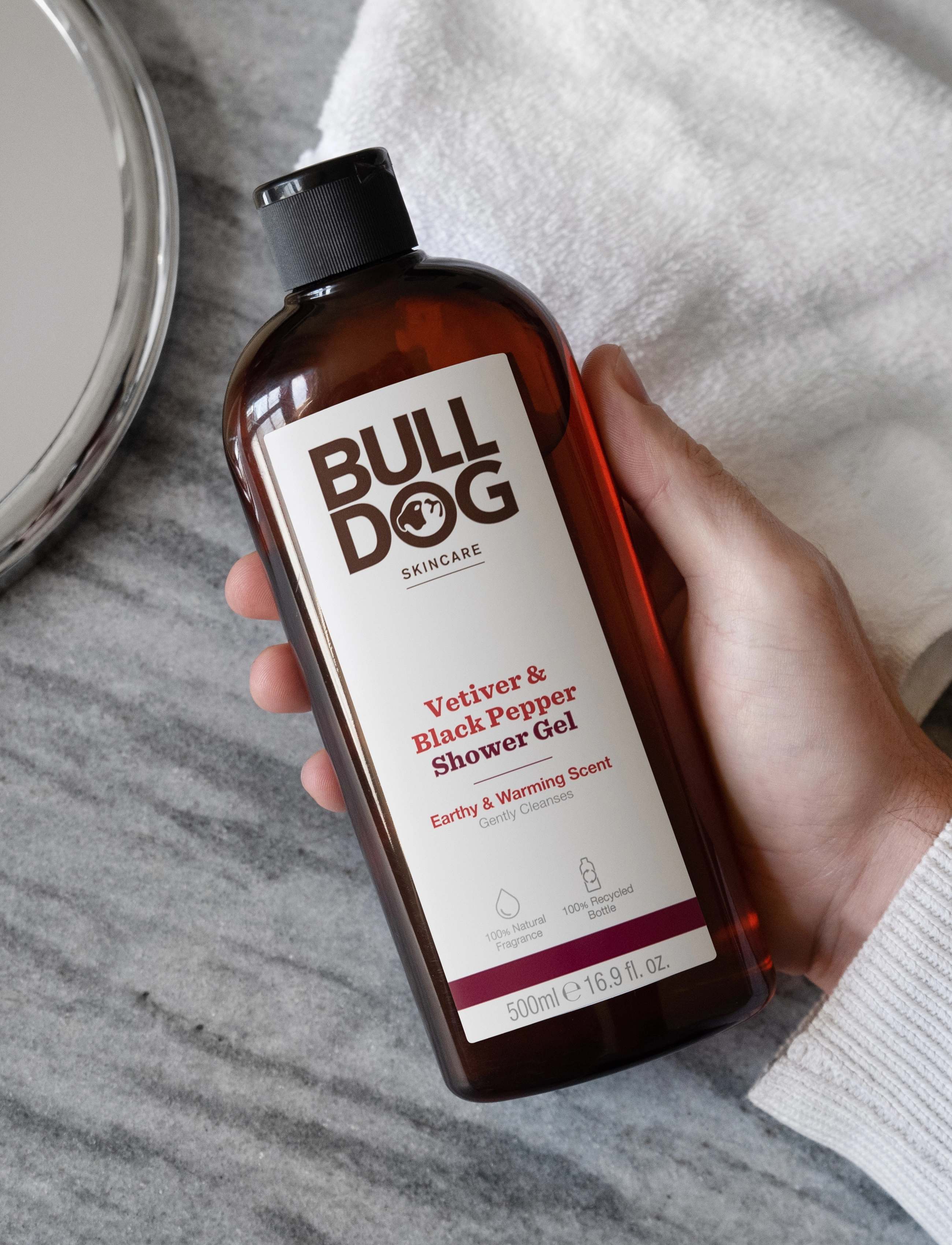 Bulldog - Vetiver & Black Pepper Shower Gel 500 ml - shower gels - no color - 1