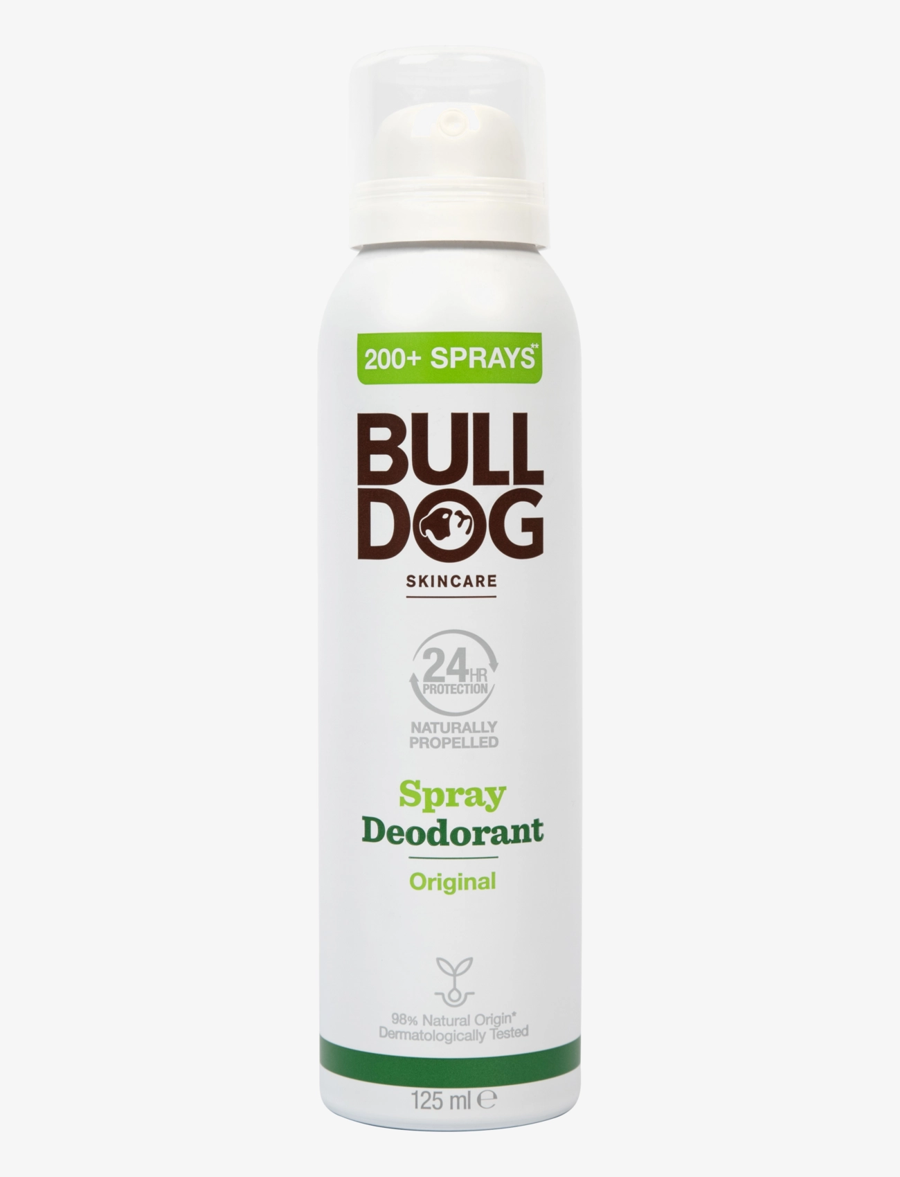 Bulldog Original Spray Deodorant, 125 ml, White, Deodoranter > Spray, Herre