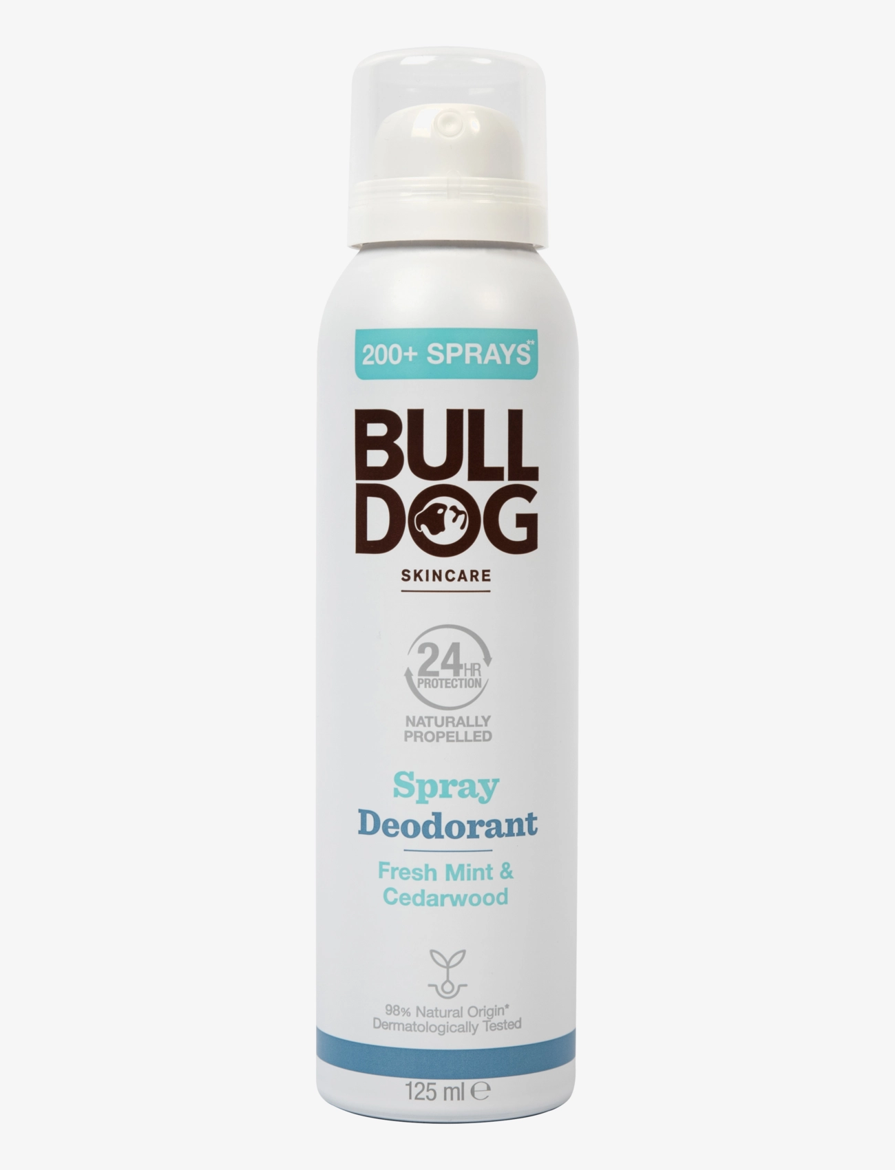 Bulldog Fresh Mint & Cedarwood Spray Deodorant, 125 ml, White, Deodoranter > Spray, Herre