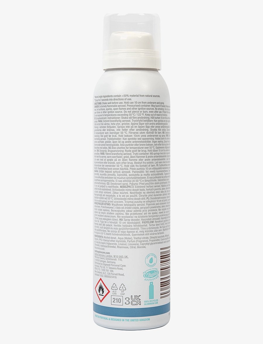 Bulldog - Fresh Mint & Cedarwood Spray Deodorant - pihusti - clear - 3