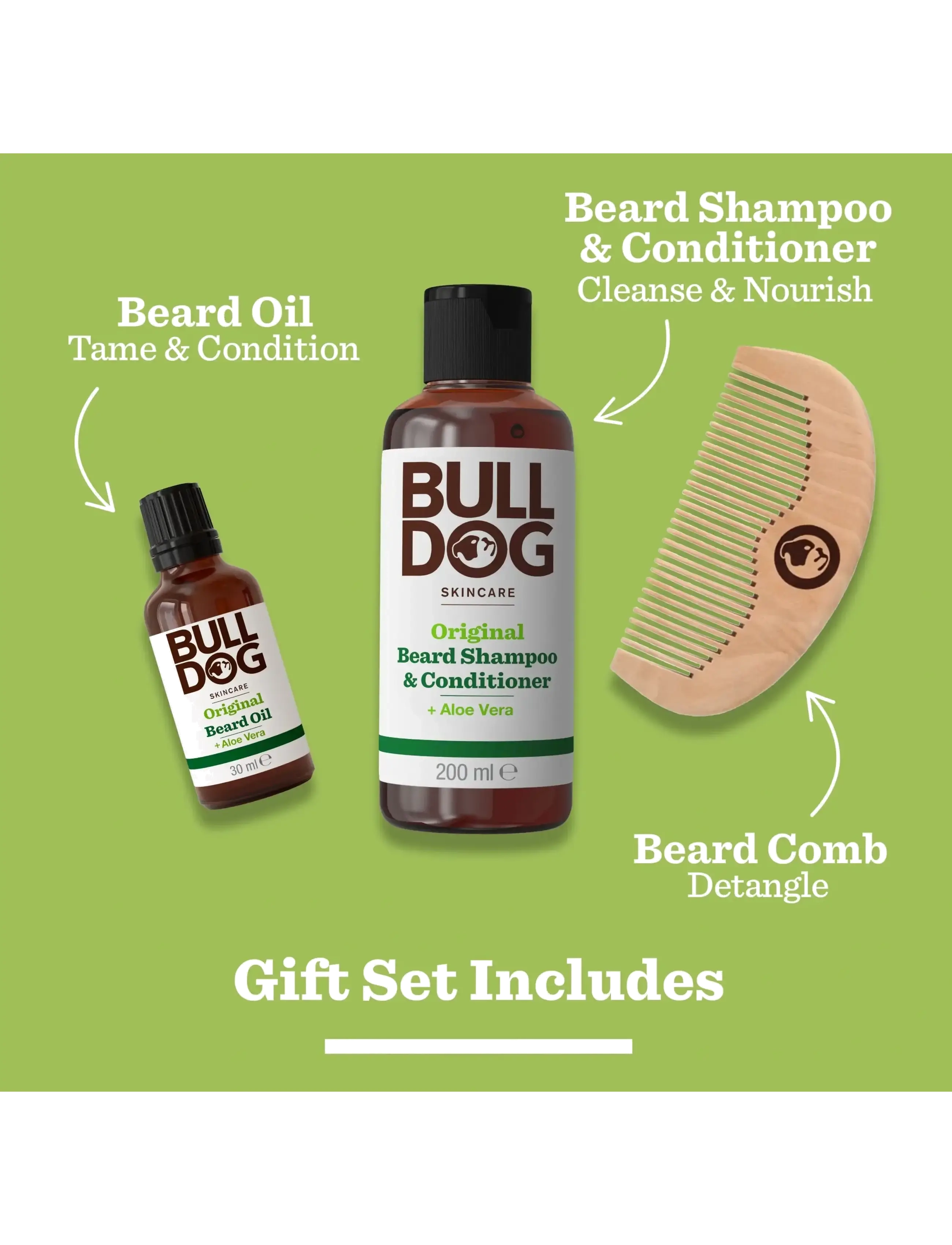 Bulldog - Original Beard Care Kit 30+200 ml - miehille - no colour - 5