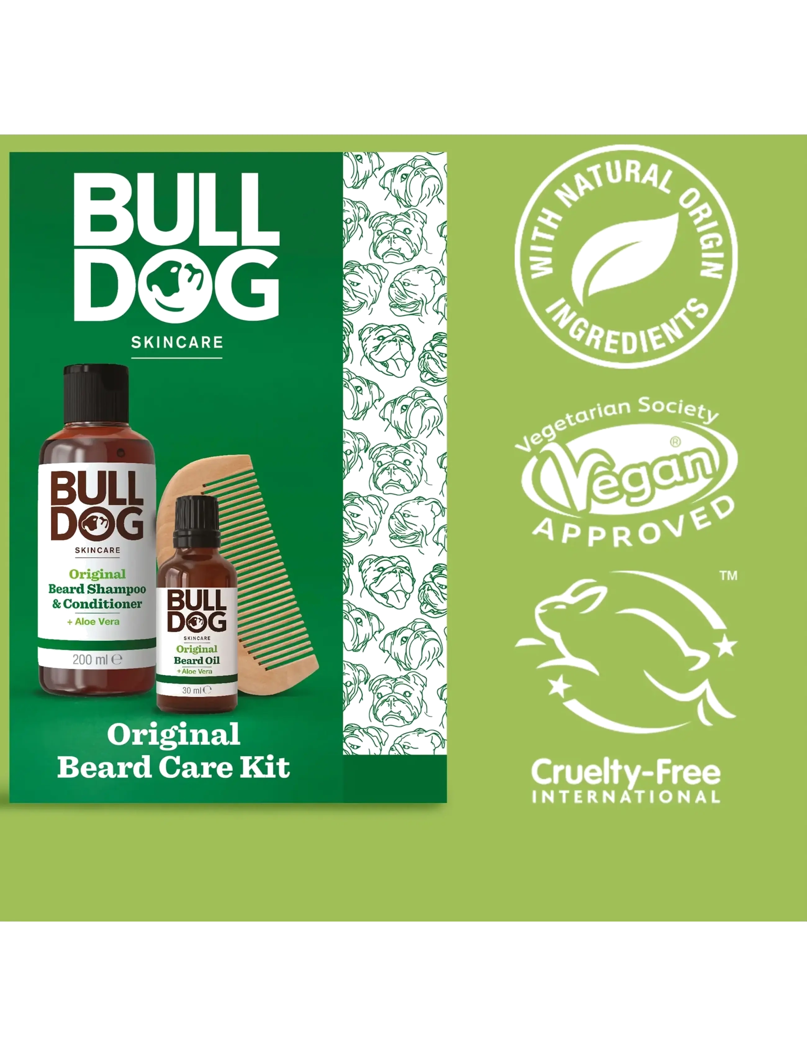 Bulldog - Original Beard Care Kit 30+200 ml - miehille - no colour - 4