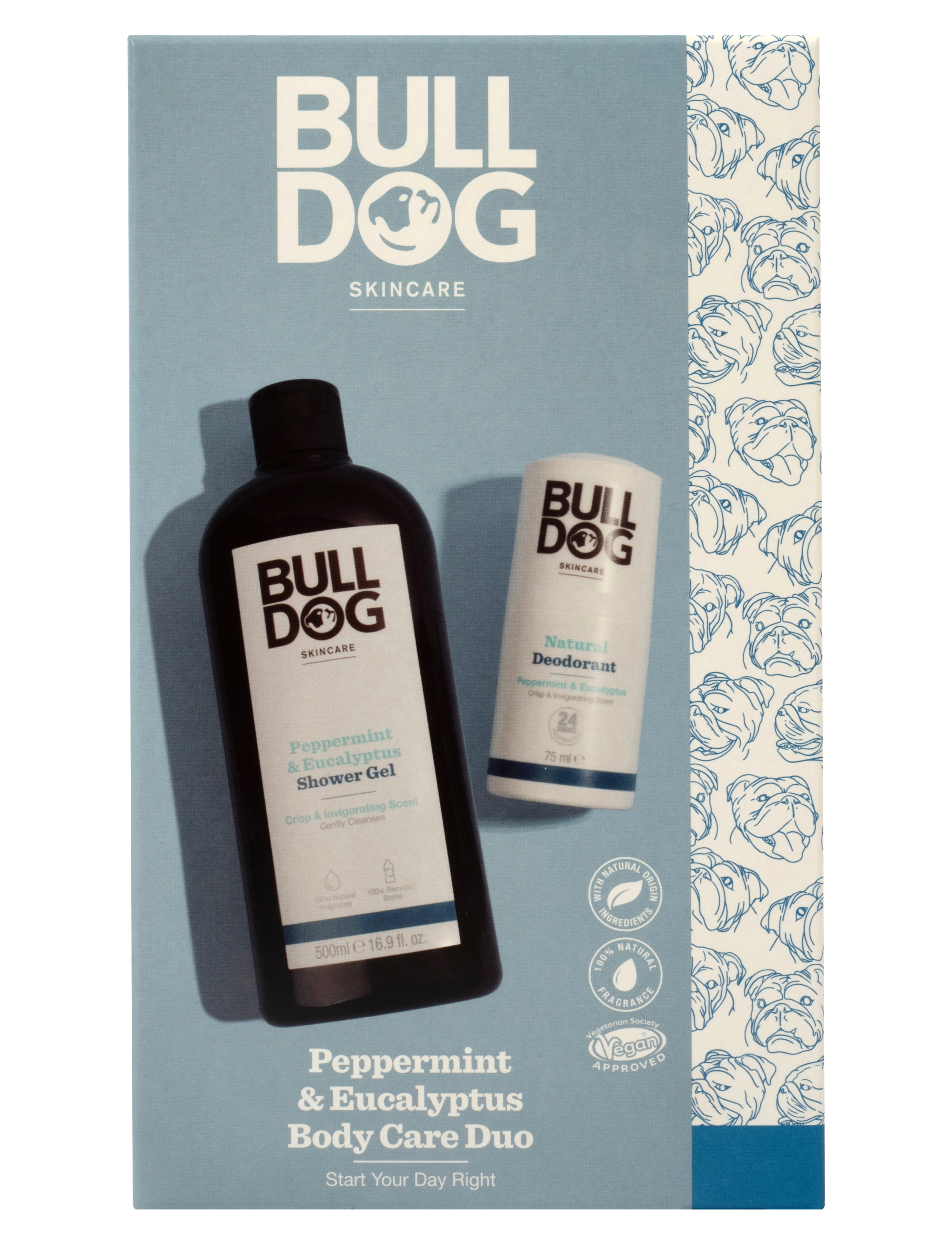 Bulldog Peppermint & Eucalyptus Body Care Duo, All Sæt, Nude, Str: ONE SIZE