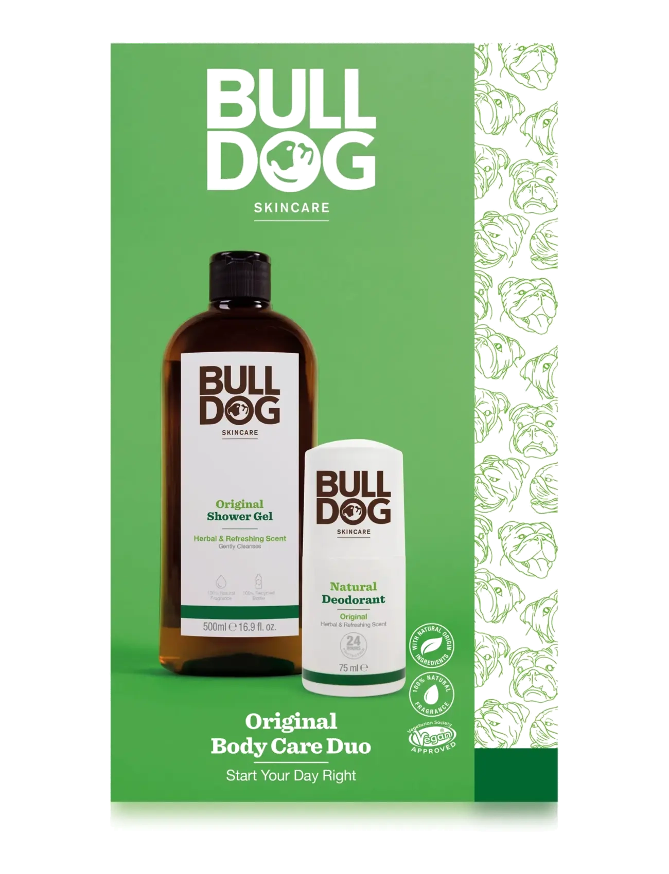 Bulldog - Original Body Care Duo 500+75 ml - til ham - no colour - 2