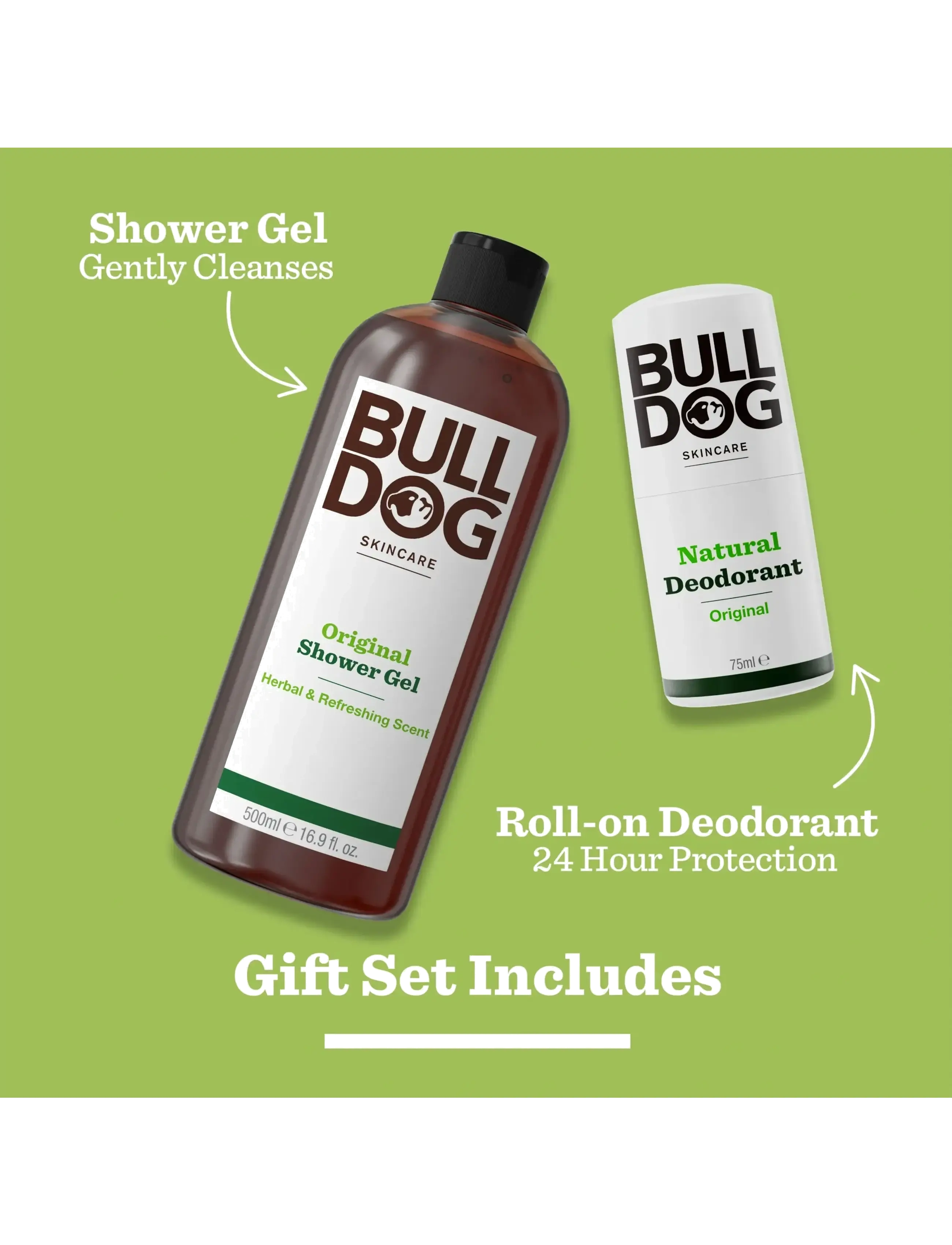 Bulldog - Original Body Care Duo 500+75 ml - til ham - no colour - 3