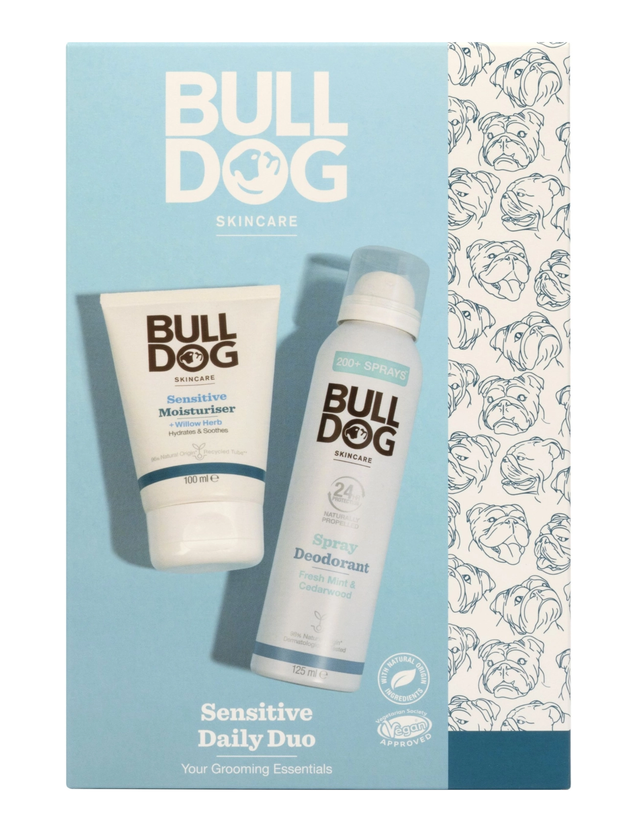 Bulldog Sensitive Daily Duo, All Sæt, Nude, Str: ONE SIZE