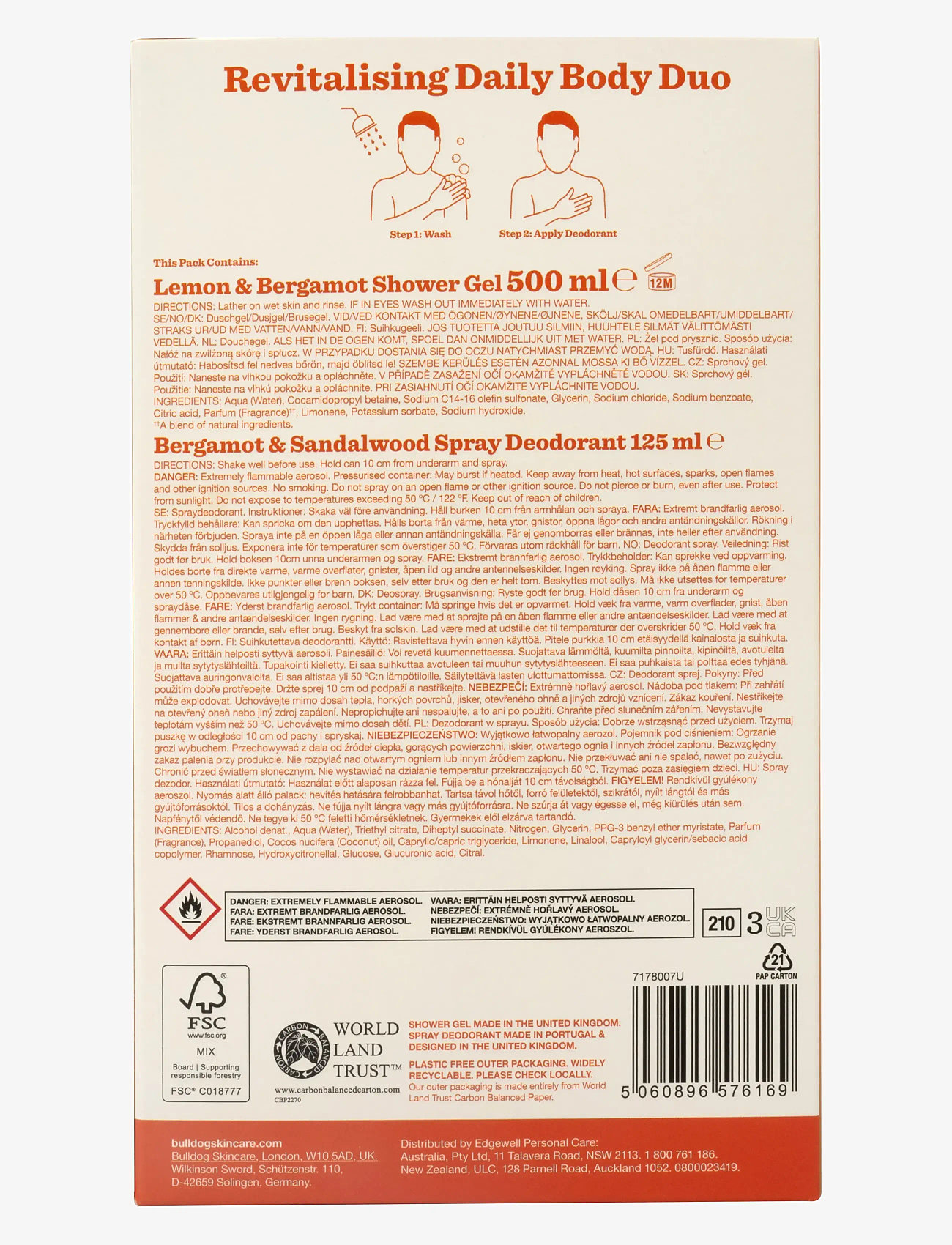 Bulldog - Revitalising Daily Body Duo - til ham - clear - 1