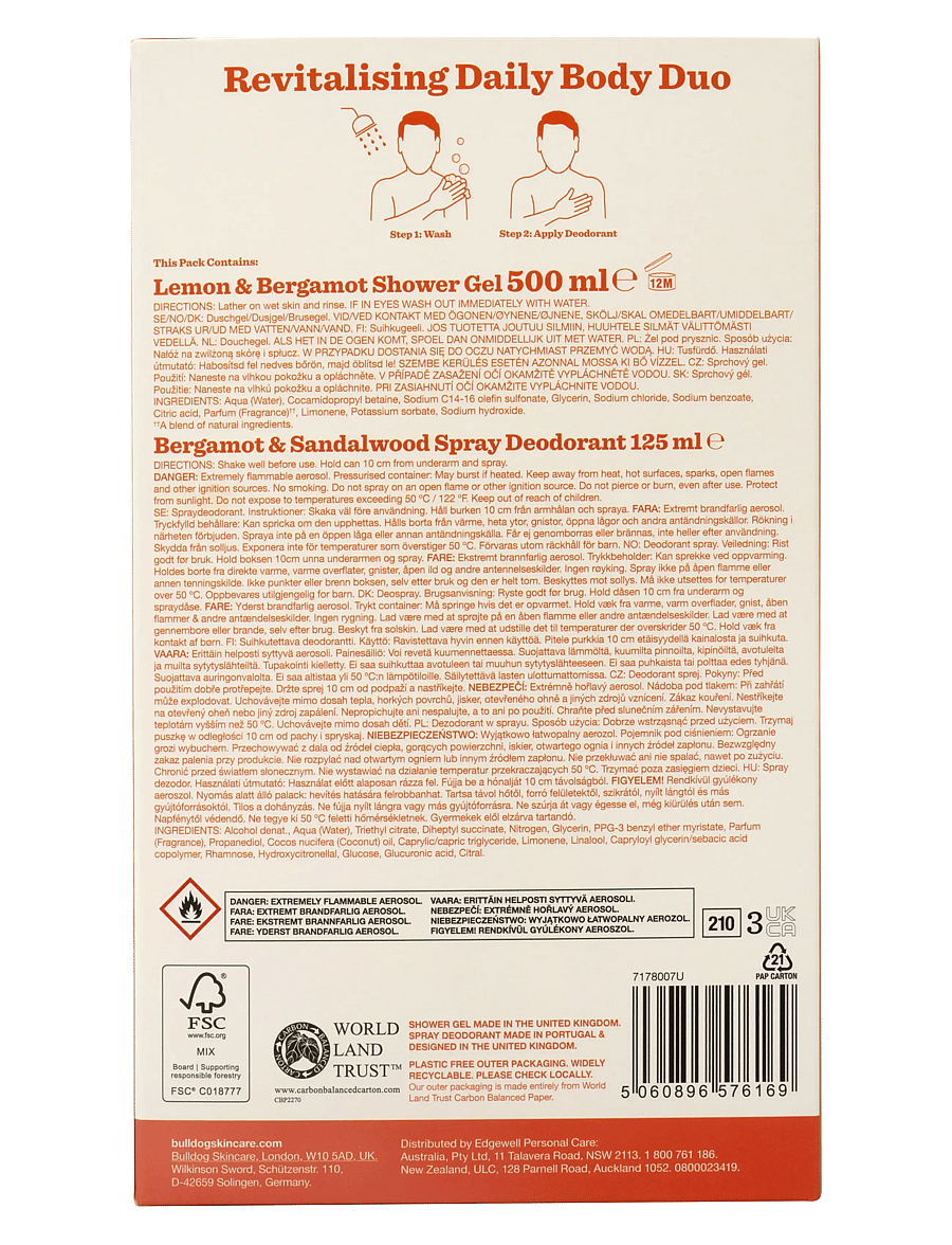Bulldog - Revitalising Daily Body Duo - giftset - clear - 1