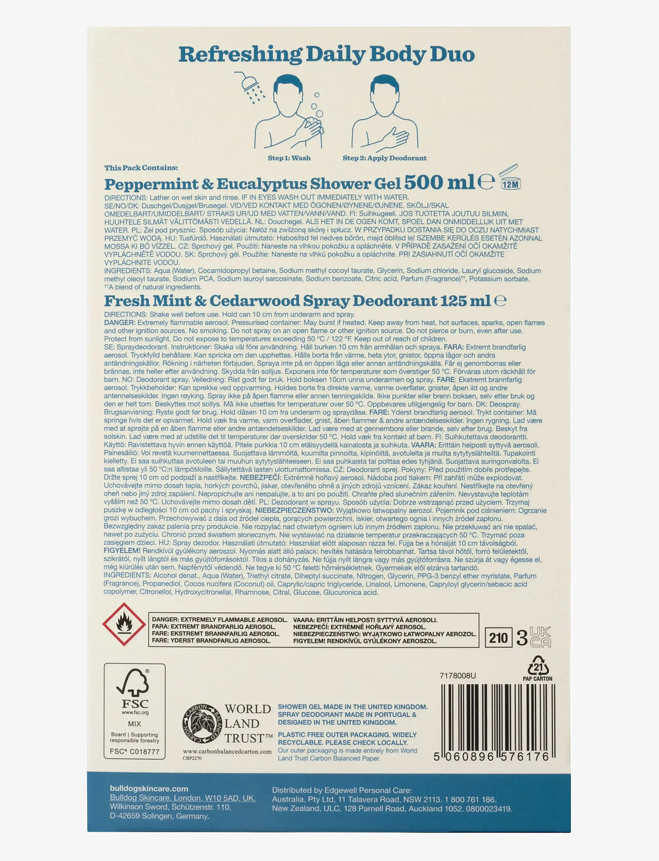 Bulldog - Refreshing Daily Body Duo - giftset - clear - 1