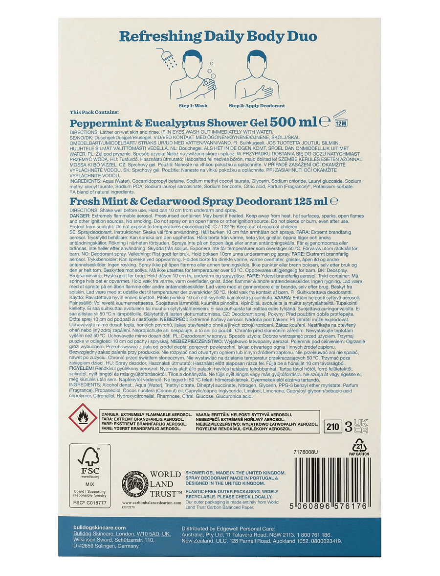 Bulldog - Refreshing Daily Body Duo - giftset - clear - 1