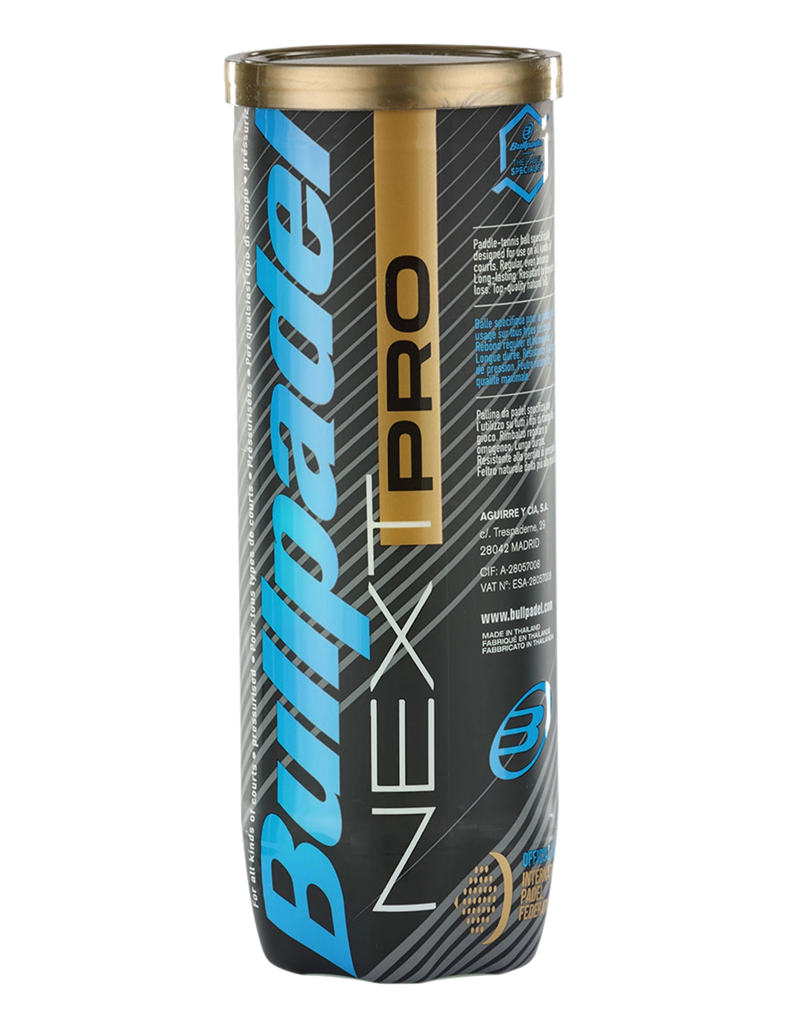 Bullpadel Next Pro, One Size, Rackets & Equipment, Gelb - Balls Accessories, Frauen