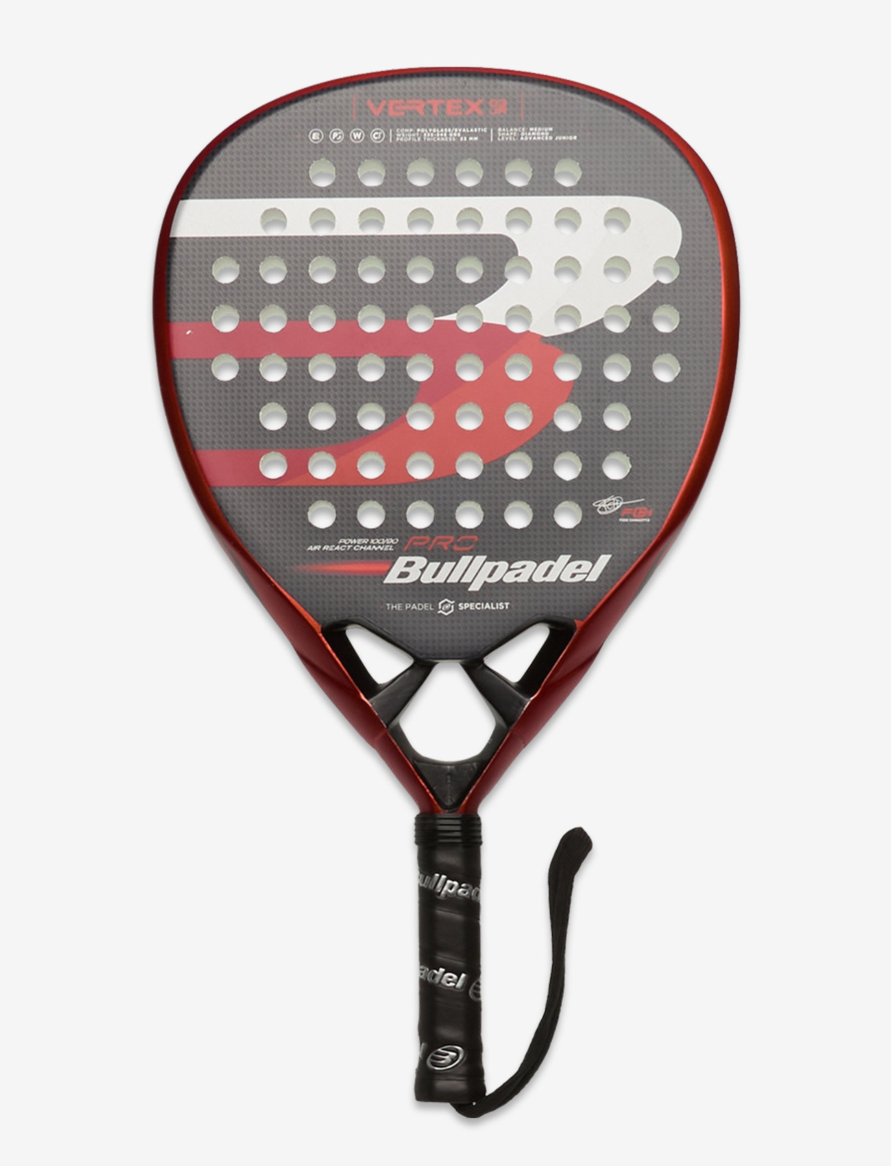 Bullpadel - VERTEX BOY - reketid ja varustus - black - 0