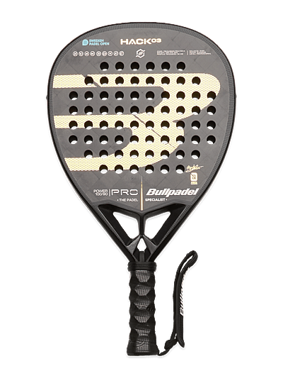 Bullpadel HACK 03 SPO - Padelbat - BLACK / black