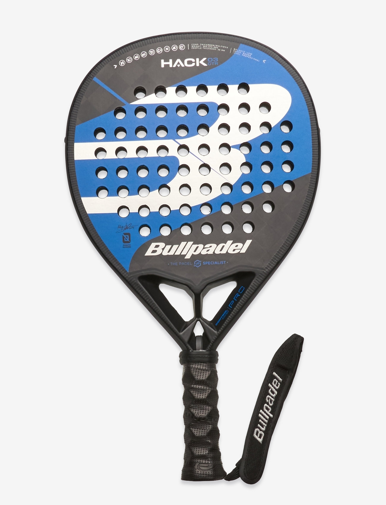 Bullpadel - HACK 03 CTR 23 - padel tenisa raketes - black - 0