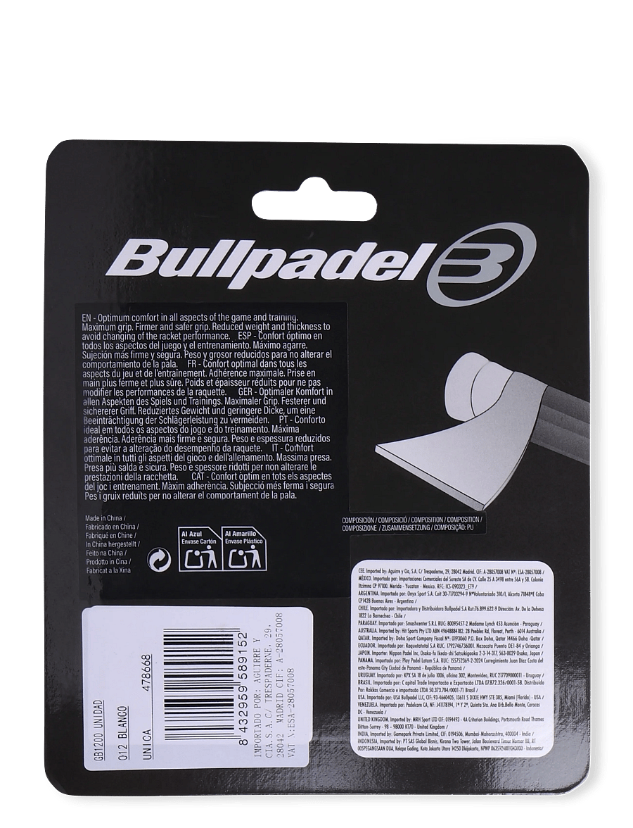 Bullpadel - GB-1200 COMFORT - sonstige accessoires - white - 1