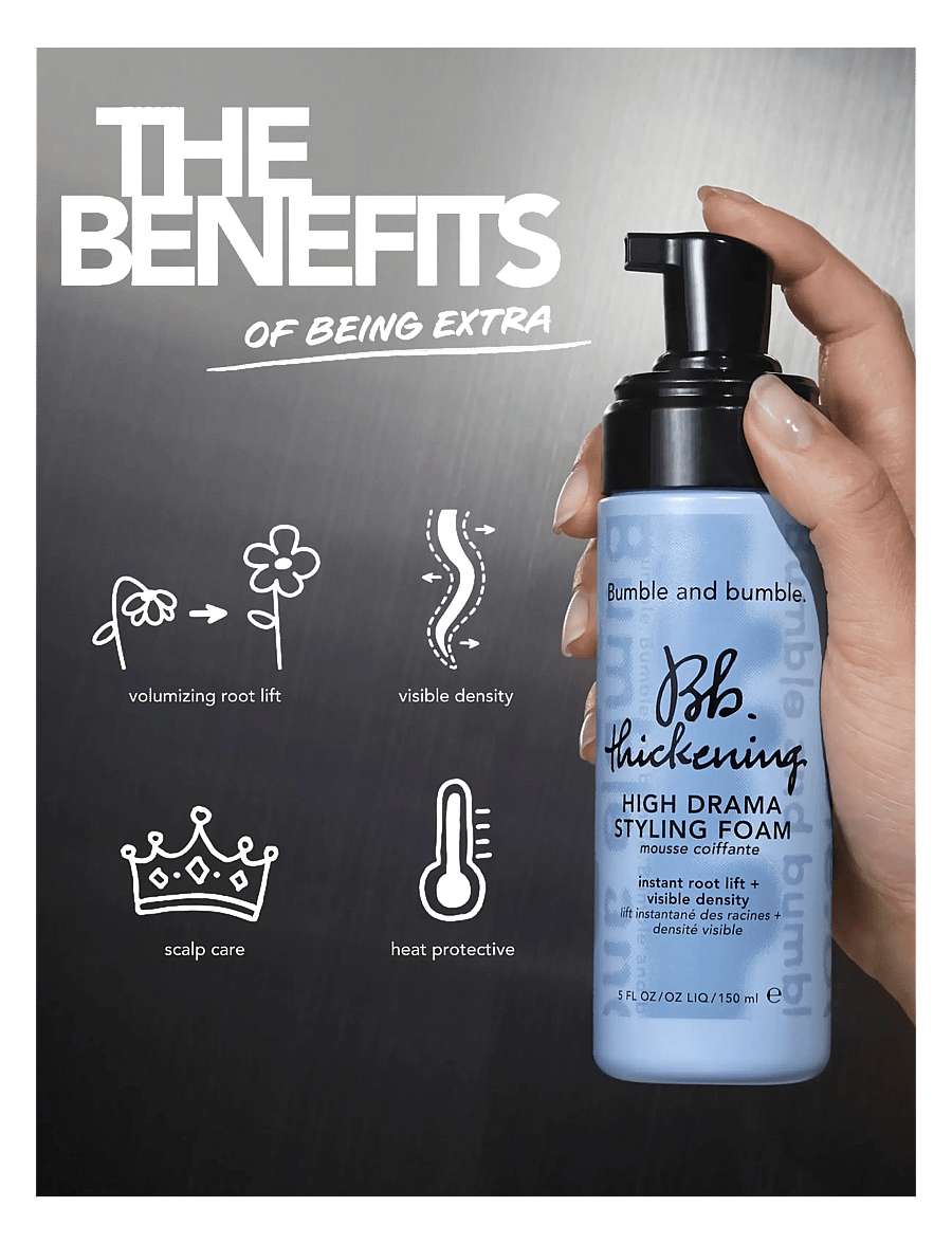 Bumble and bumble. - Thickening High Drama Styling Foam 150 ml - juuksevaht - thickening high drama styling foam 150 ml - 2