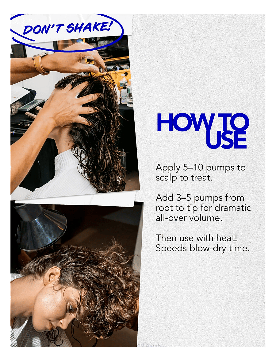 Bumble and bumble. - Thickening High Drama Styling Foam 150 ml - juuksevaht - thickening high drama styling foam 150 ml - 4