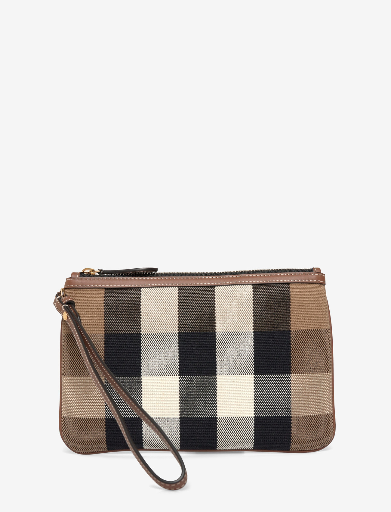 Burberry - New Peyton Clutch - besondere anlässe - taupe brown ip check - 0